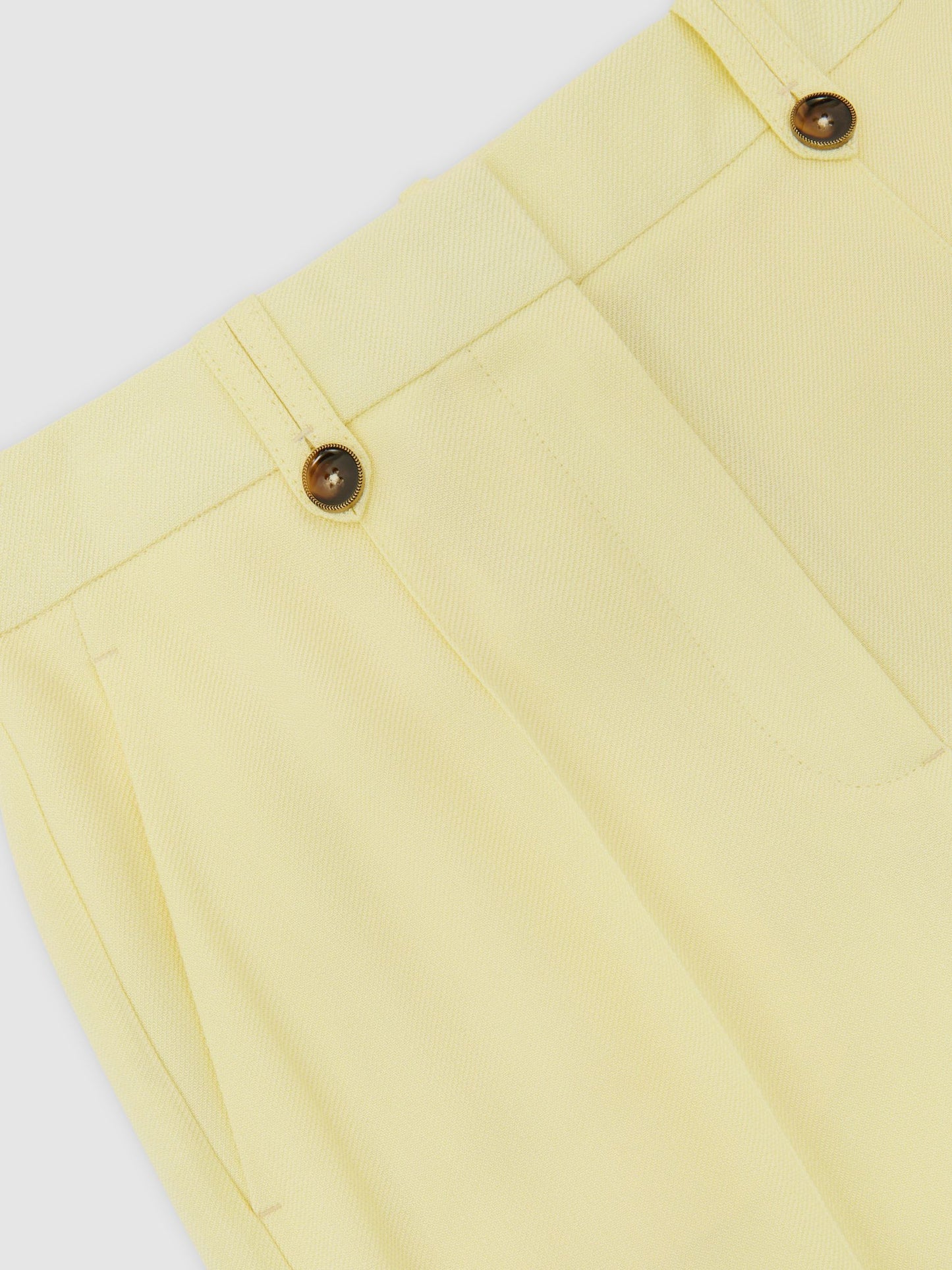 Wide-Leg Suit Trousers in Yellow