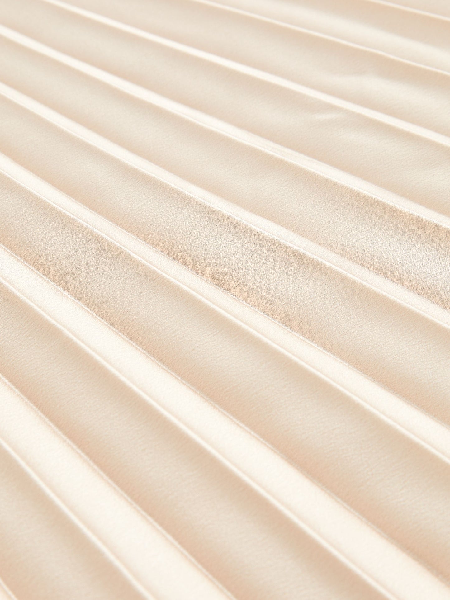 Pleated Midi Skirt in Champagne Neutral