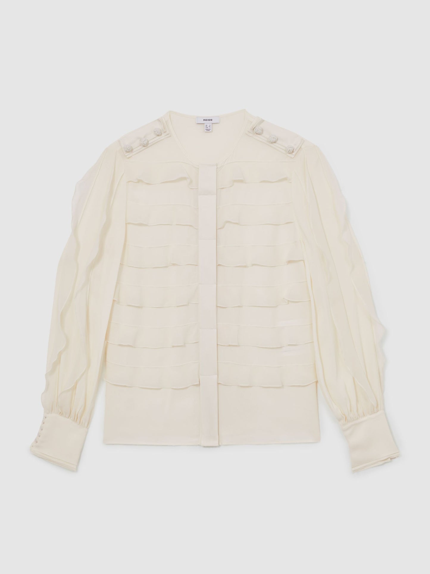 Royal Ballet Ruffle Blouse in Cream