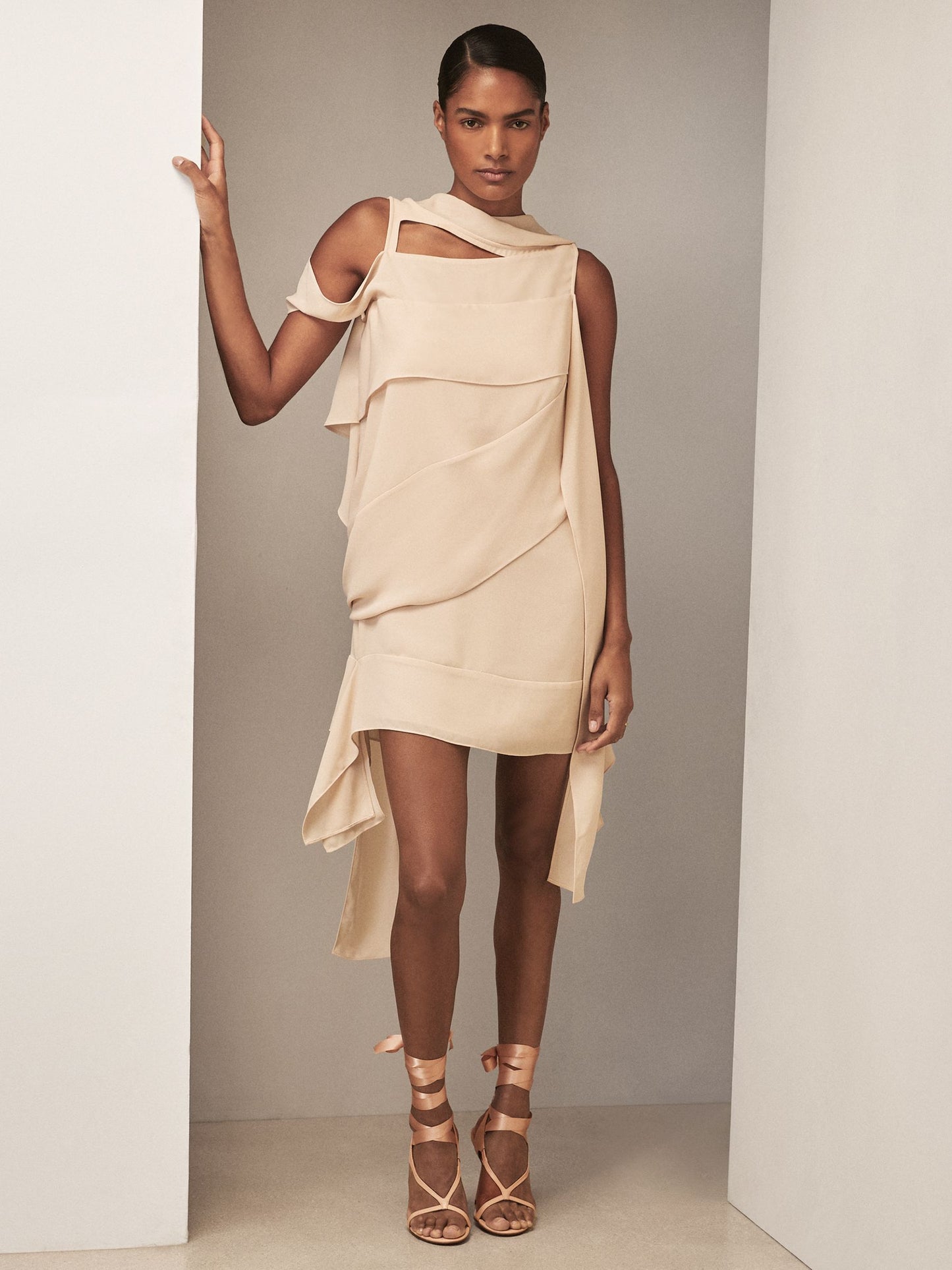 Reiss Reiss | Royal Ballet Ribbon Sandals in Pink