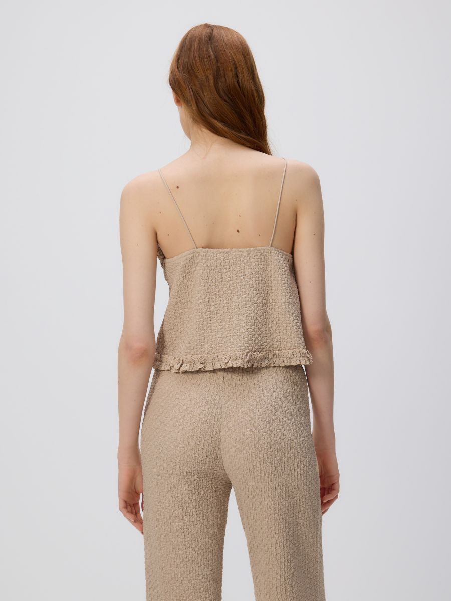 Jersey top with straps