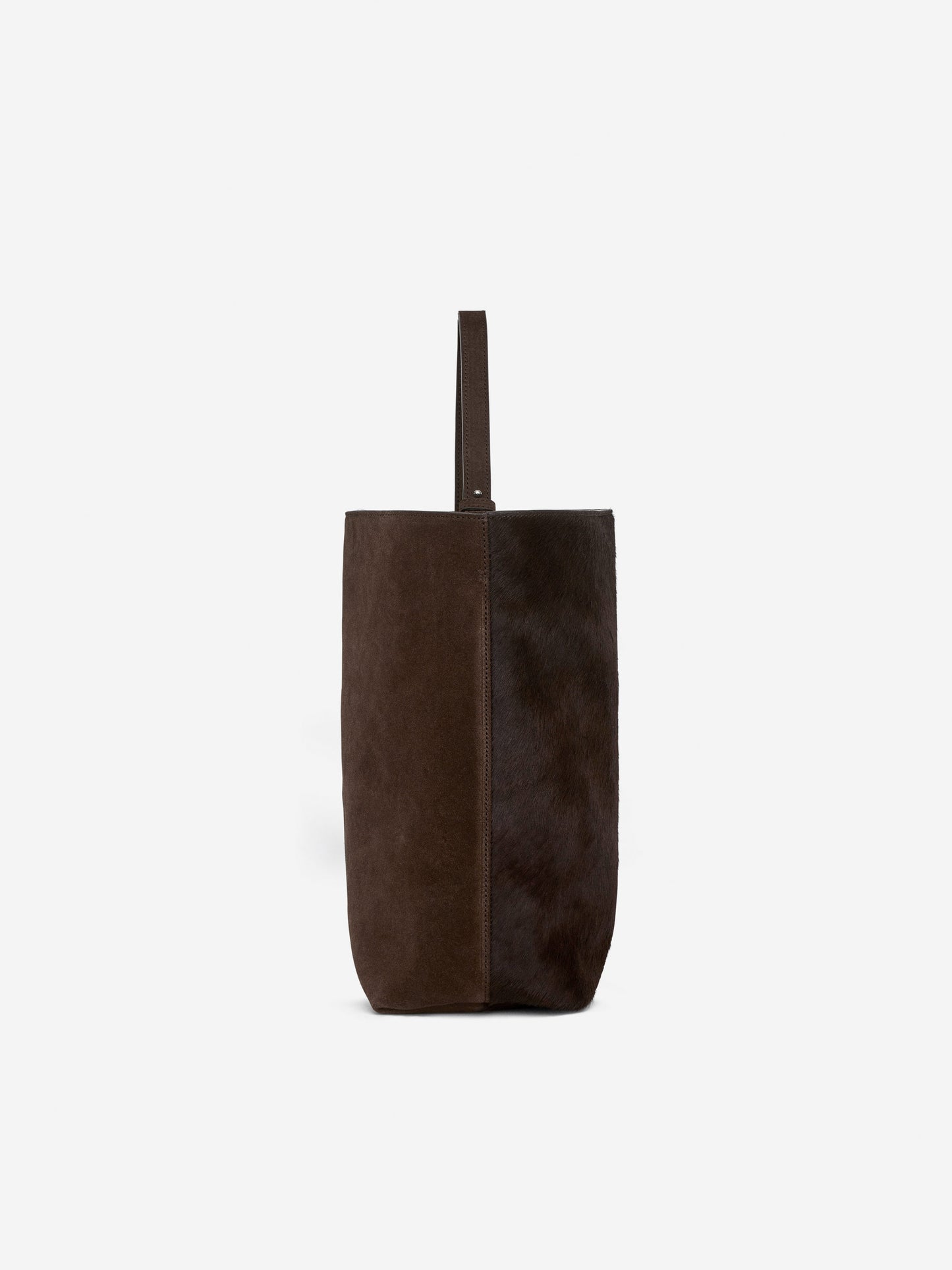 Leather-Suede Tote Bag