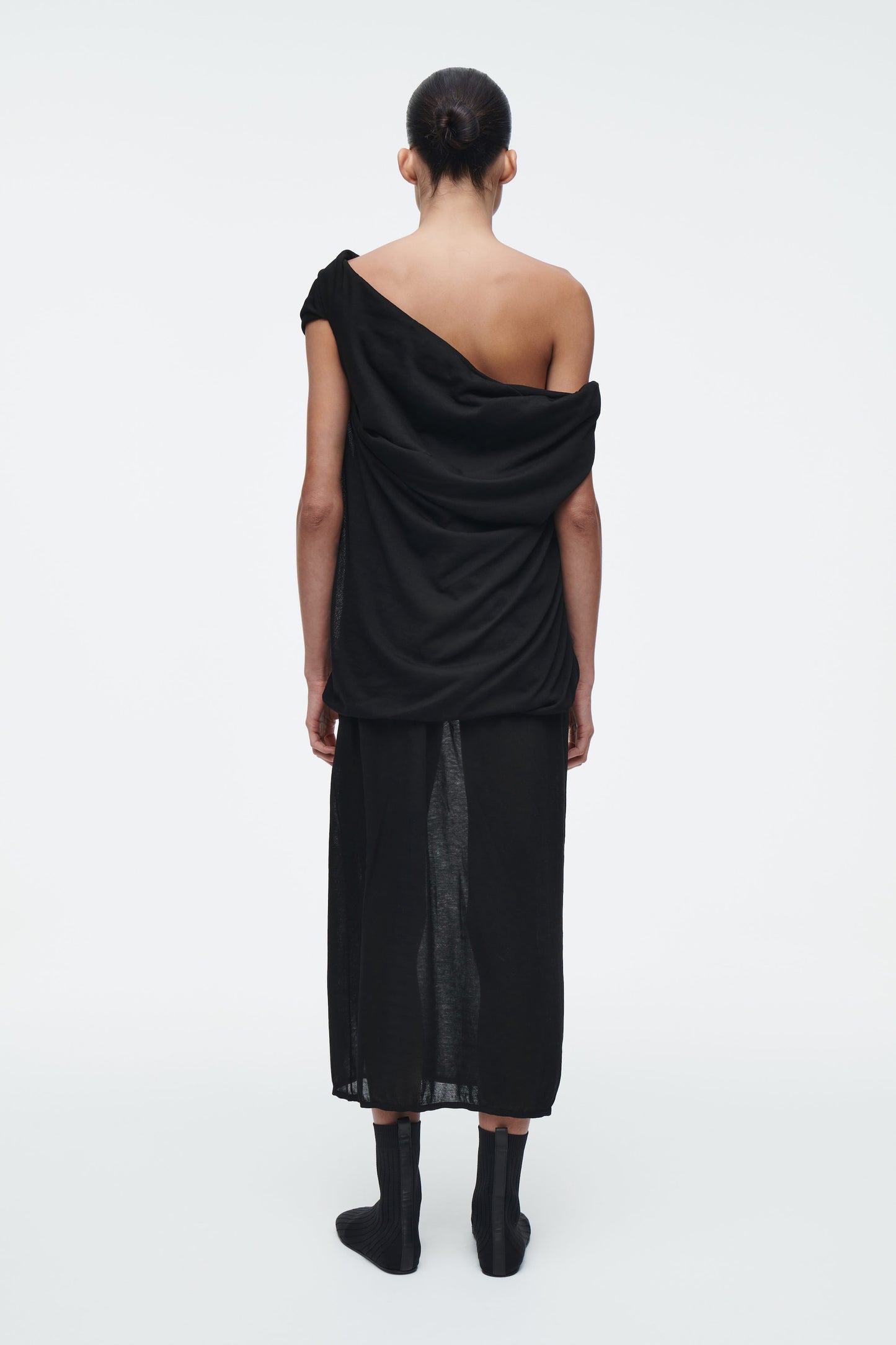 Sheer knitted skirt