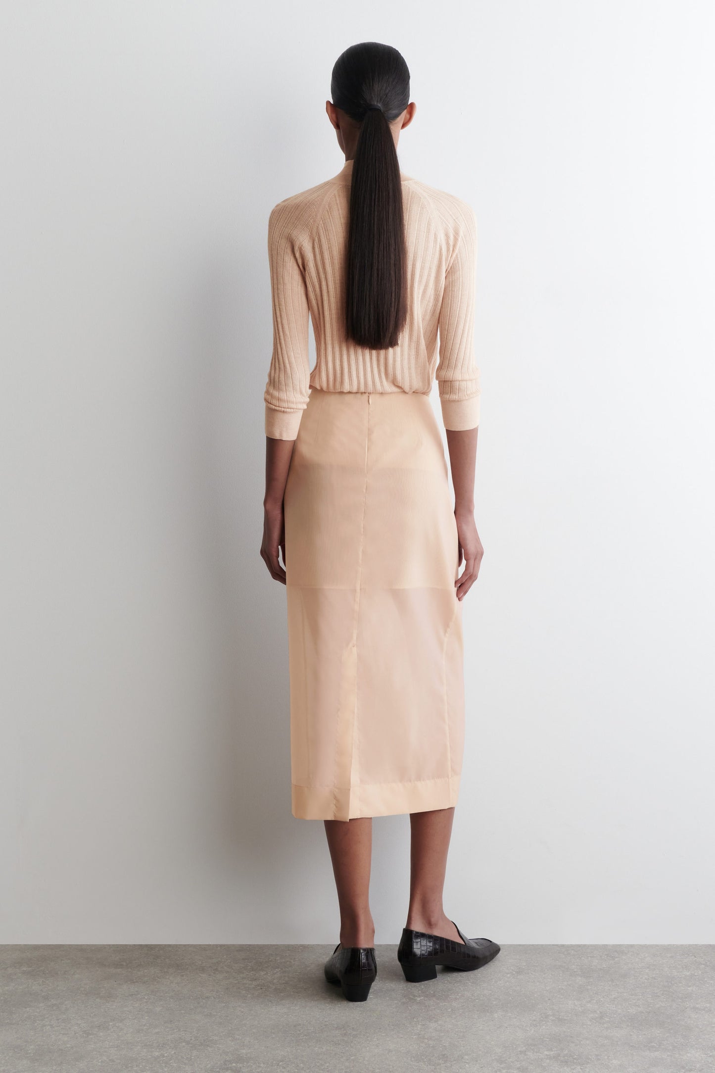 Sheer Column Skirt