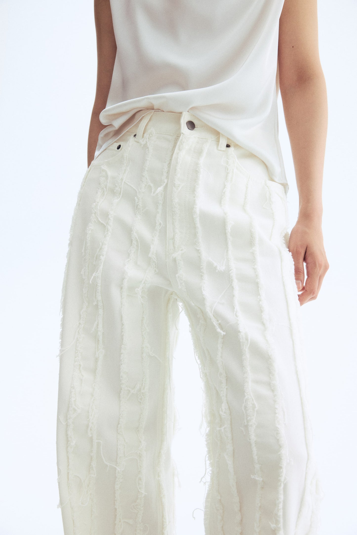 Frayed jeans
