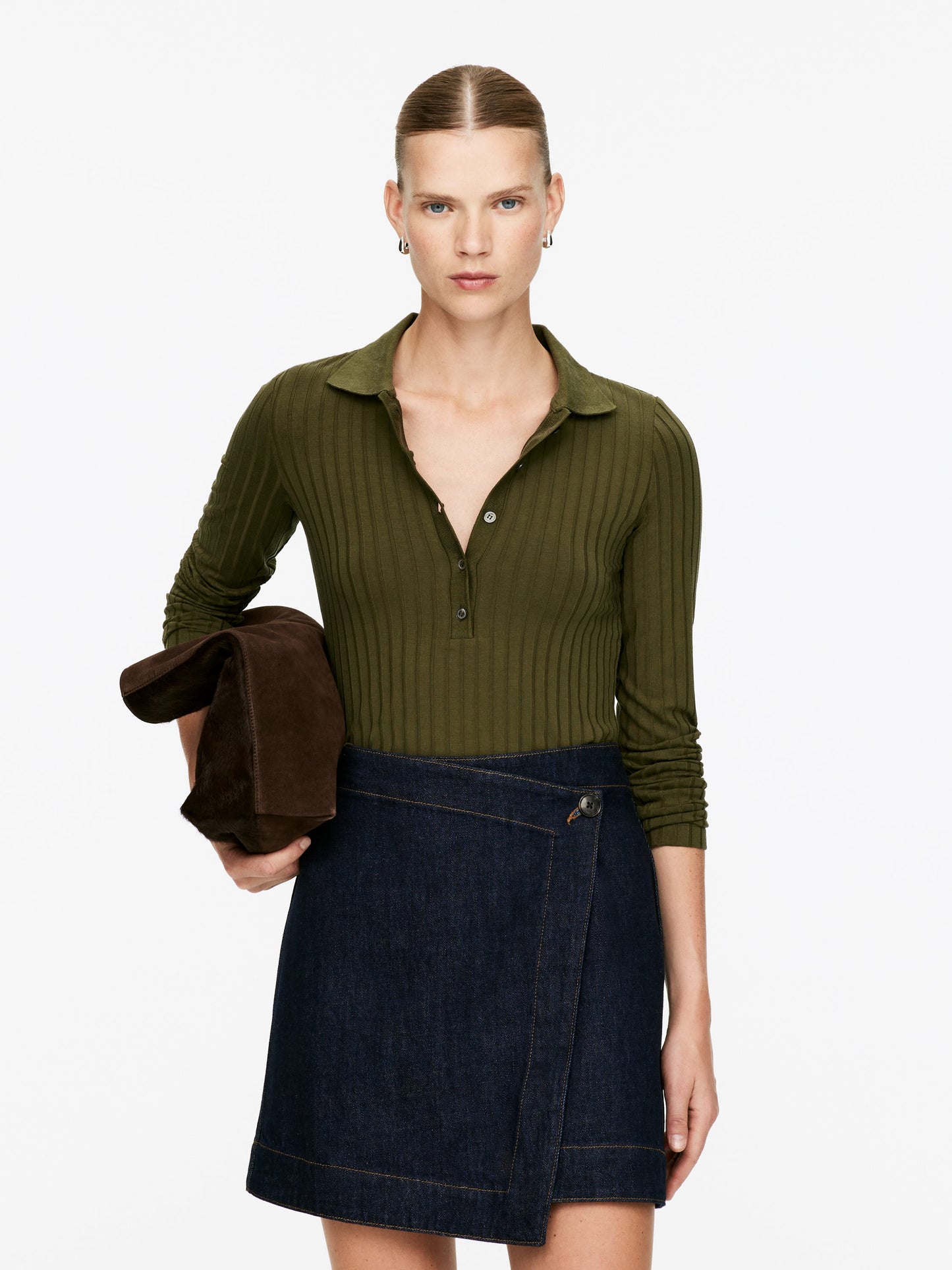 Wide-Rib Polo Shirt
