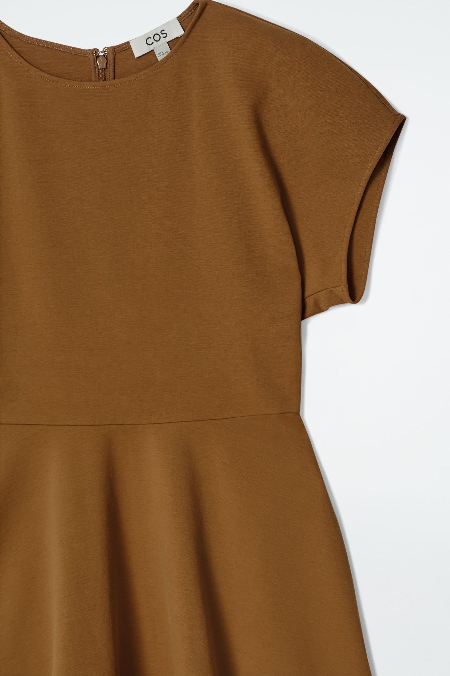 Sculpted cotton midi dress