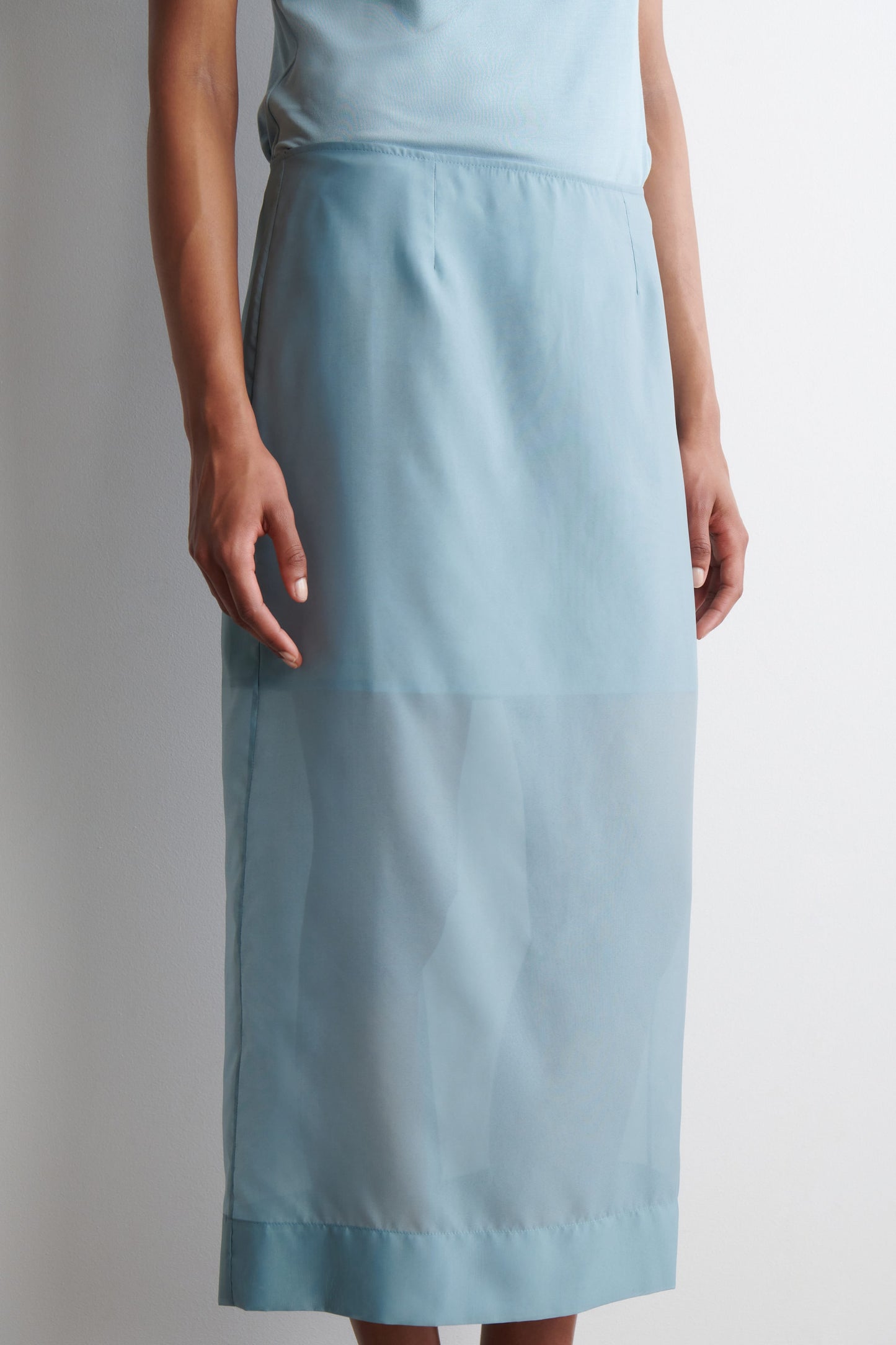 Sheer Column Skirt