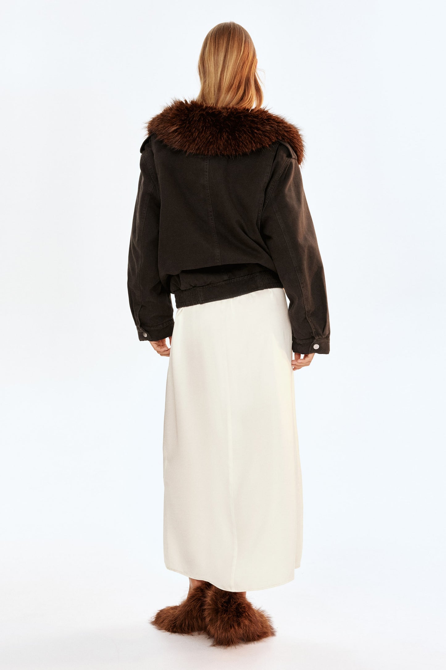 Oversized collared jacket