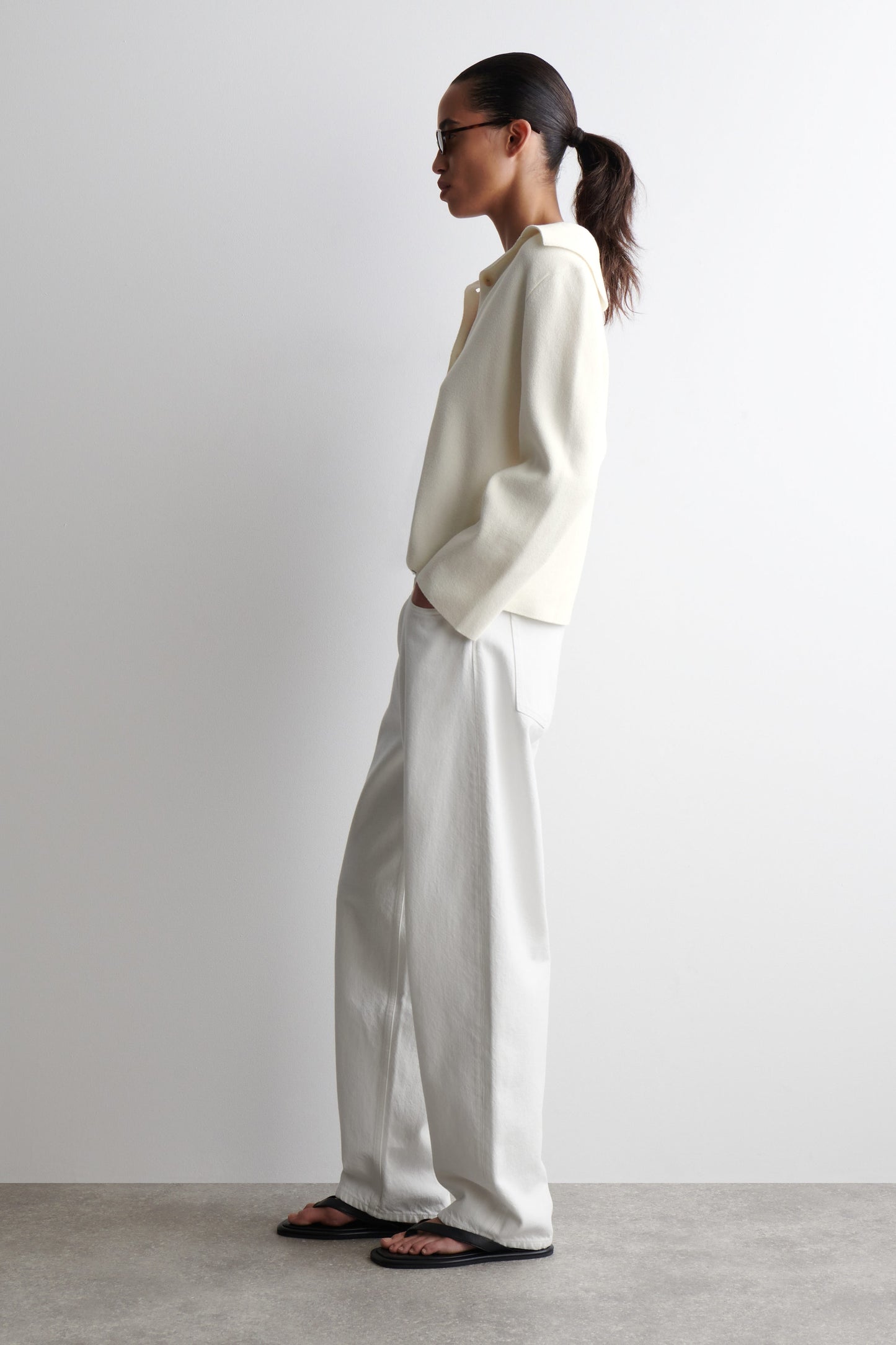 Collared Knitted Jacket