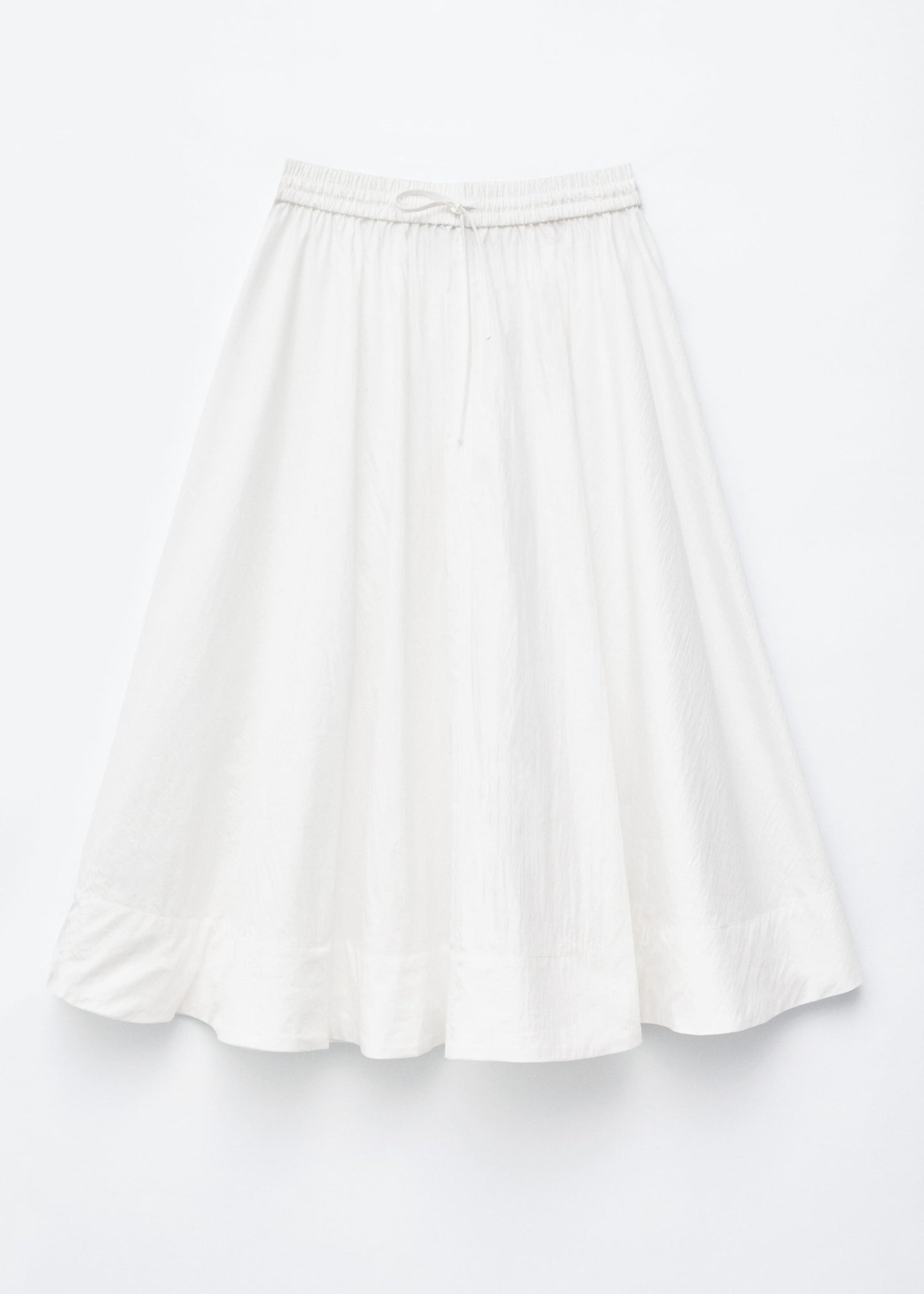 Gathered A-line Maxi Skirt