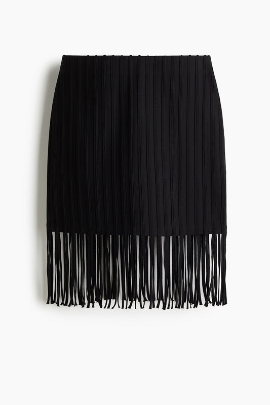 Fringed skirt