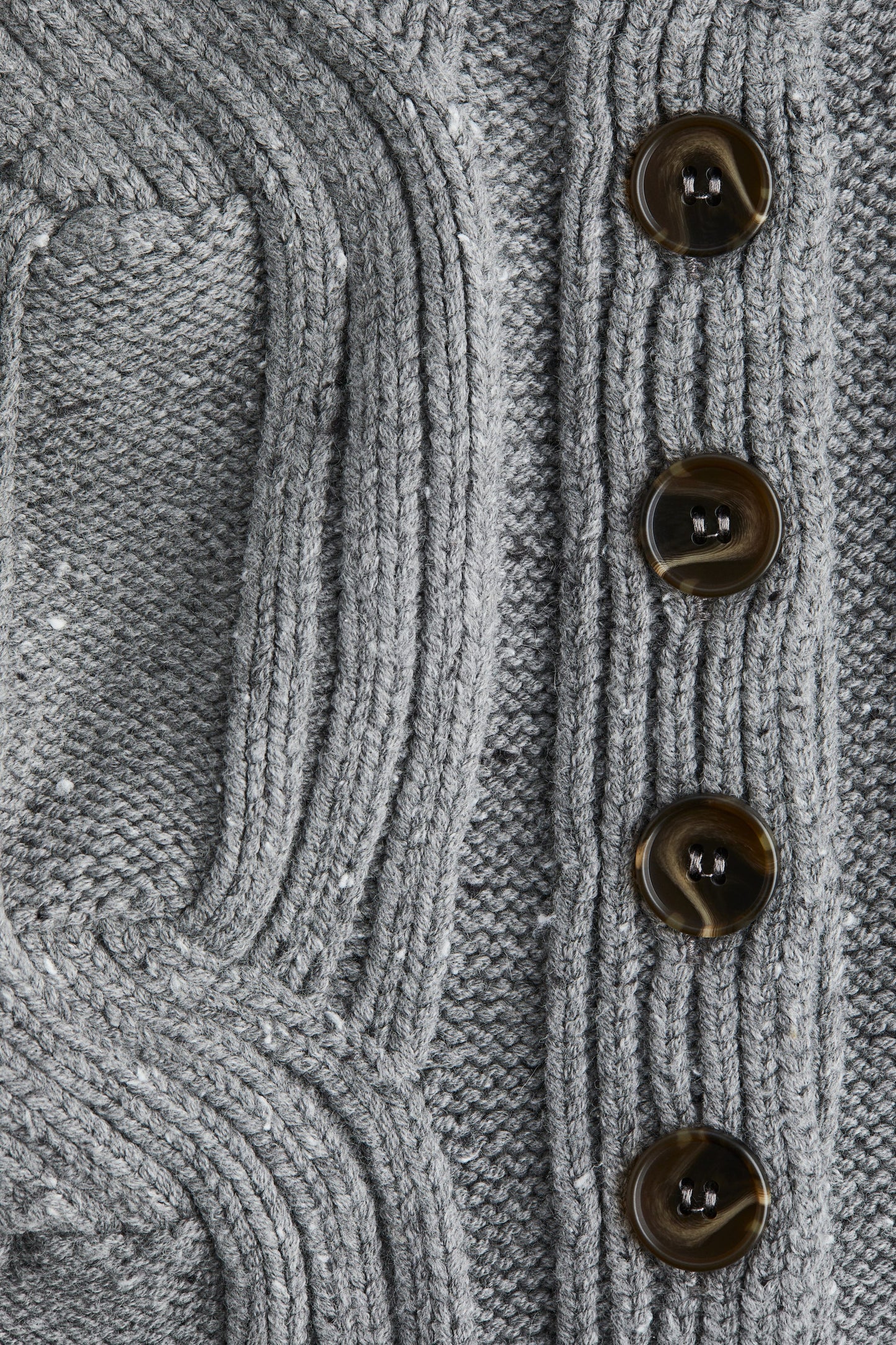 Cable-knit waistcoat