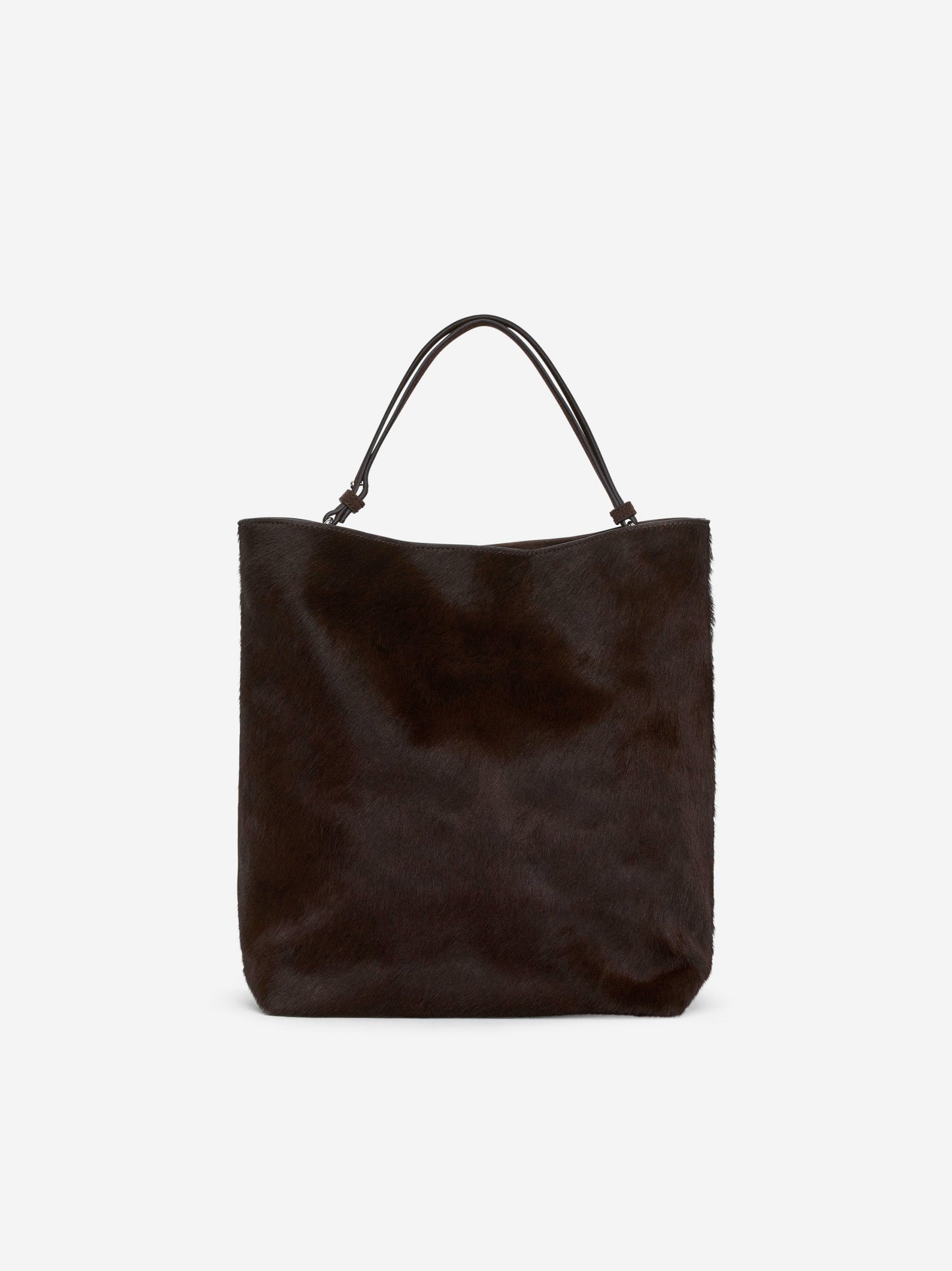 Leather-Suede Tote Bag