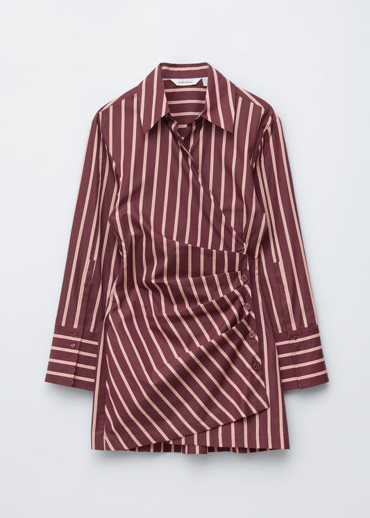 Wrap Shirt Mini Dress