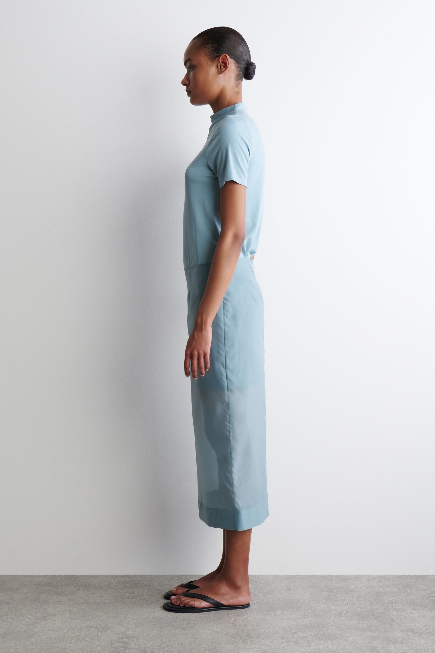 Sheer Column Skirt