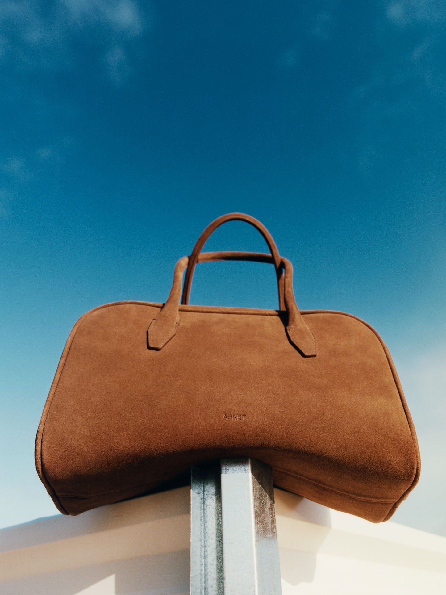 Suede Bowling Bag