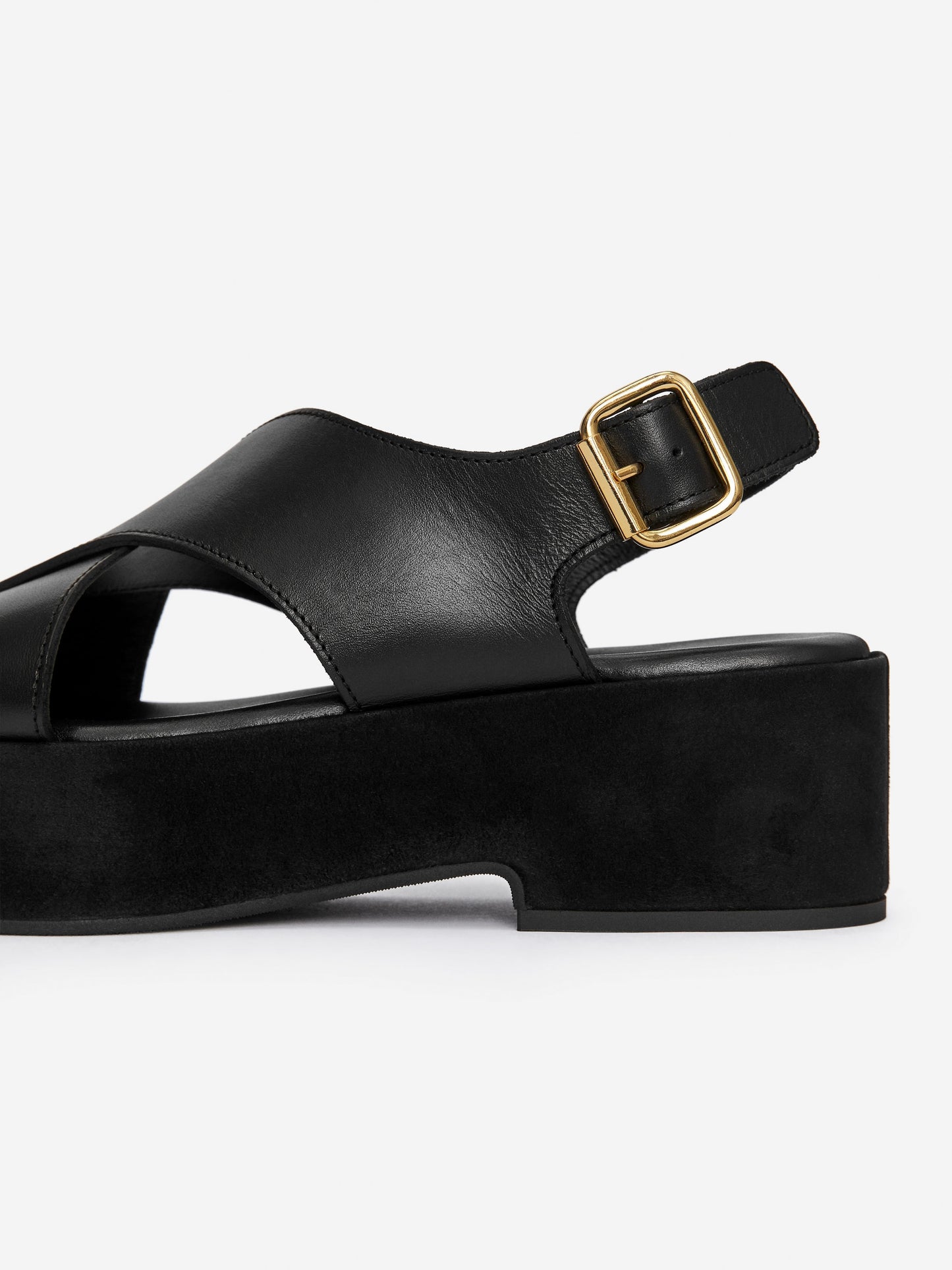 Leather Wedge Sandals