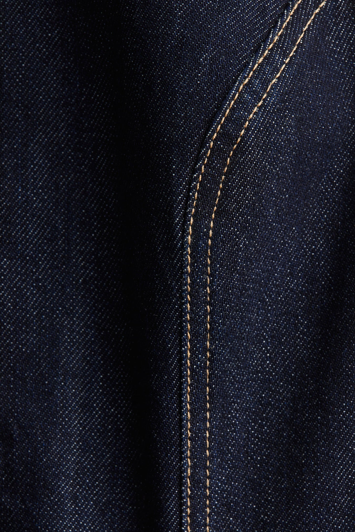 Tapered-waist denim waistcoat