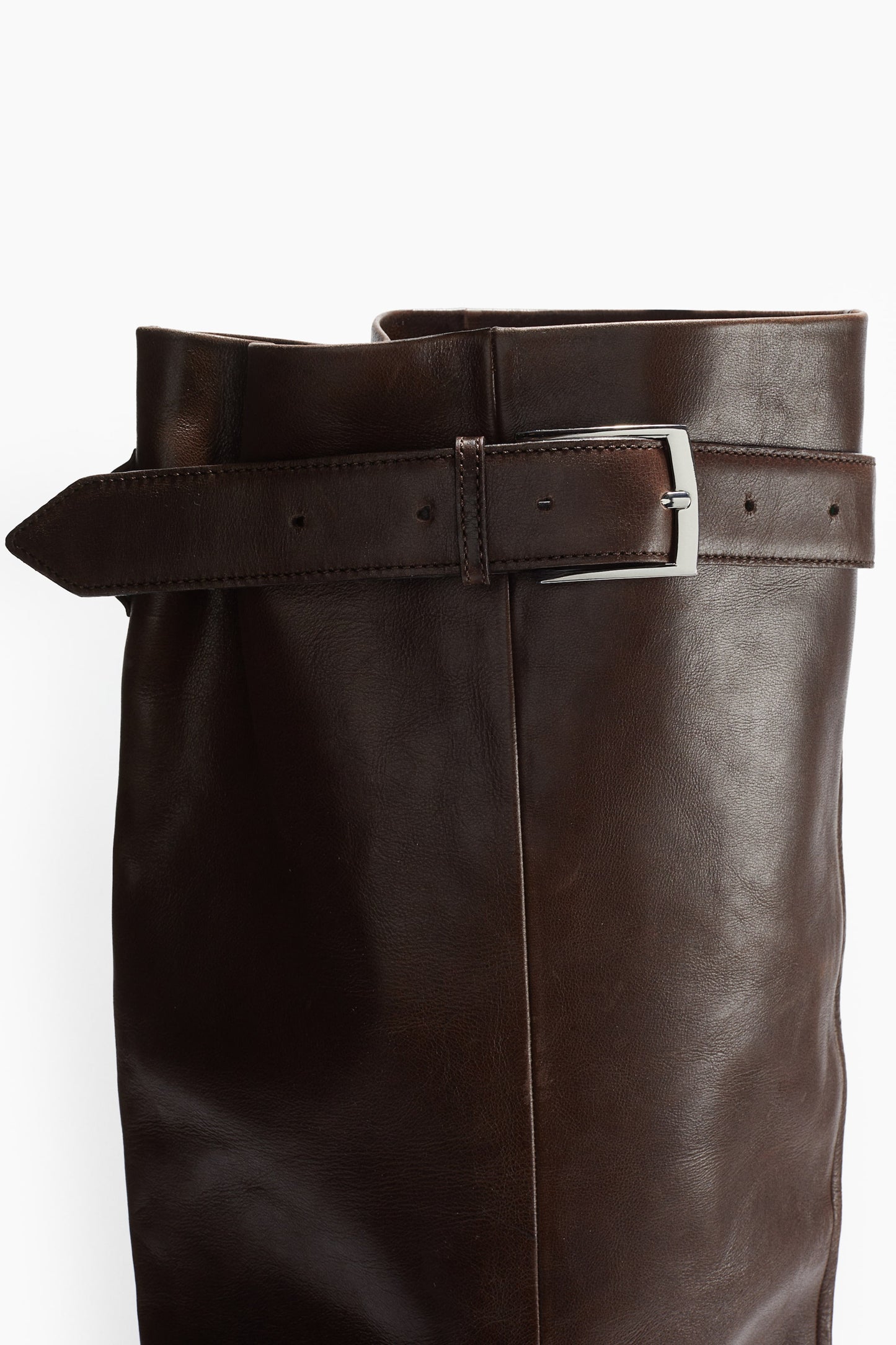 High-shaft leather boots