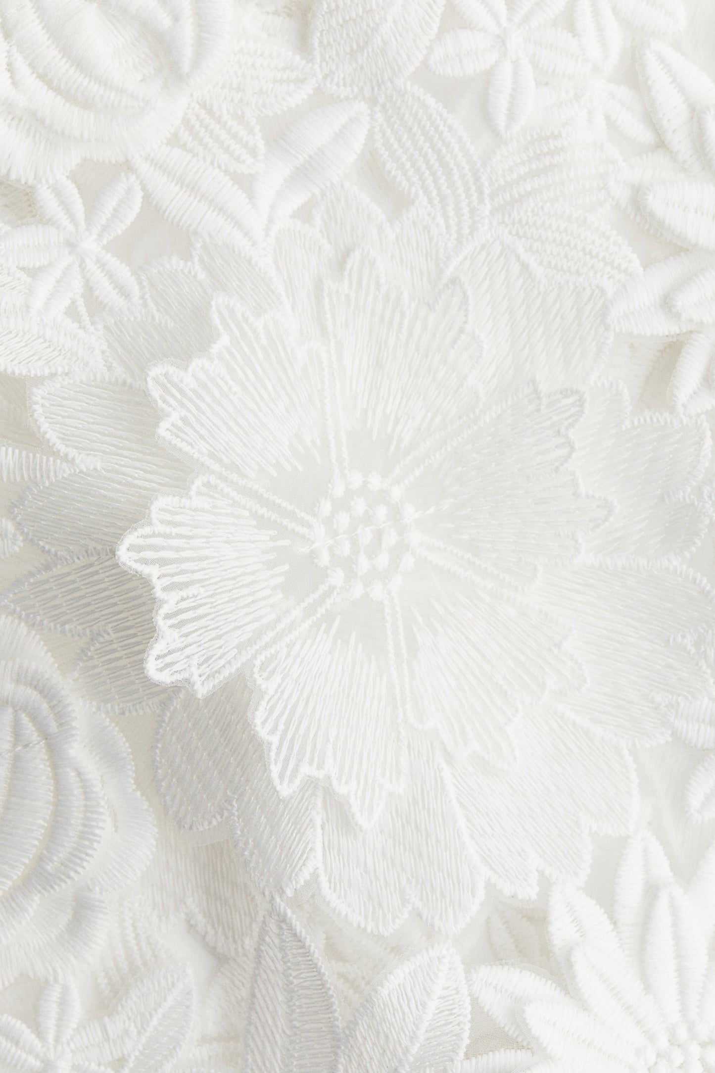 Floral-appliquéd lace dress