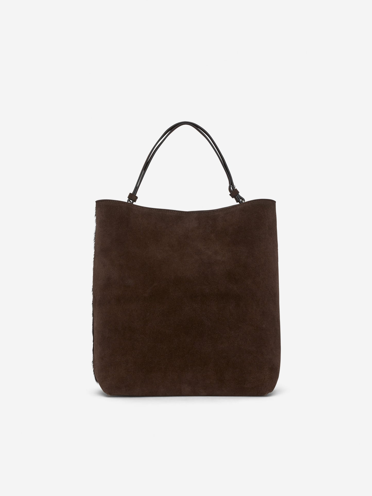 Leather-Suede Tote Bag