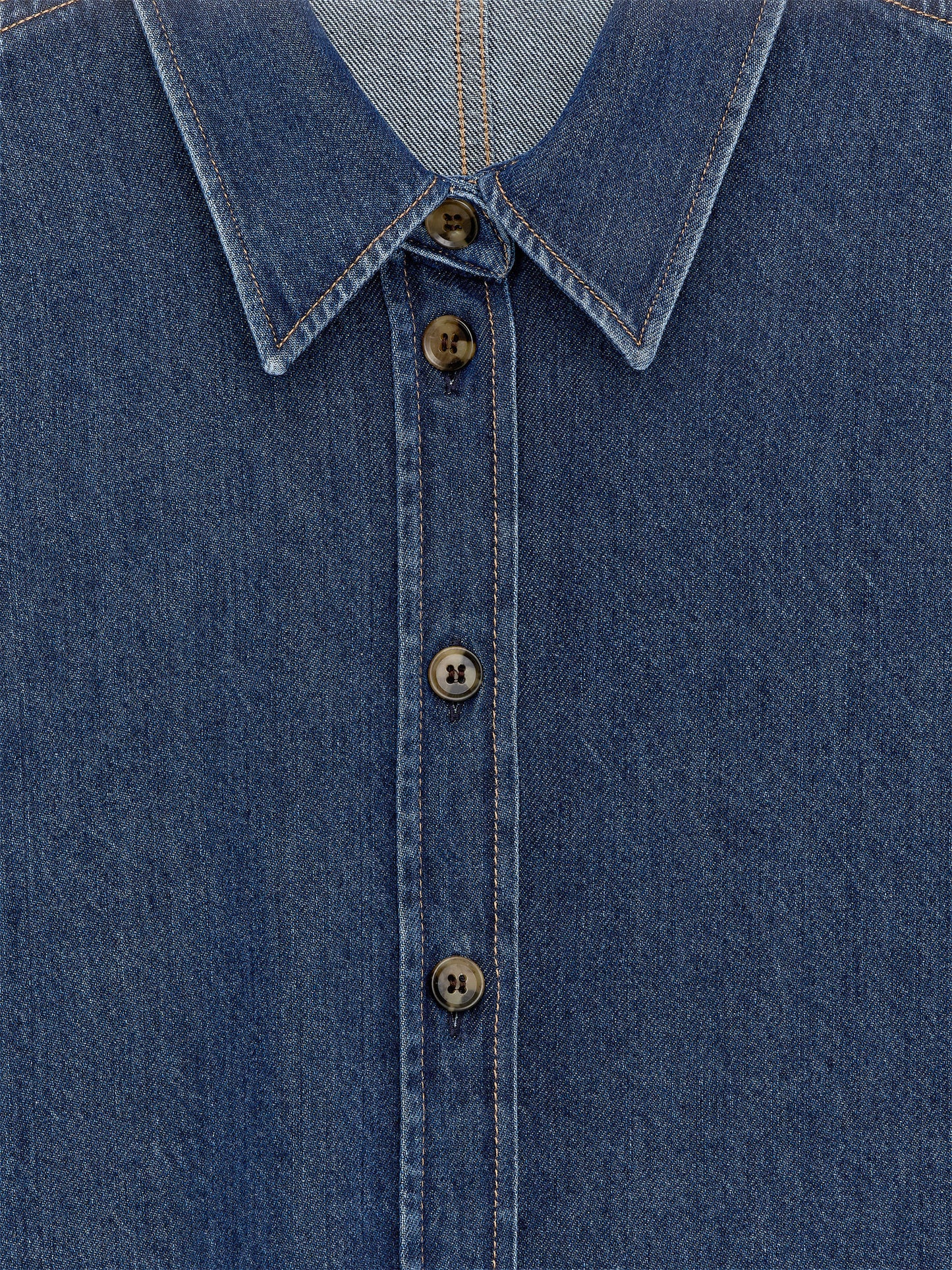 Sculpted Denim Shirt