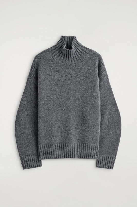 Cashmere Funnel-Neck Jumper