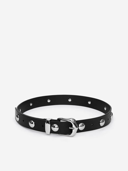 Studded Leather Belt