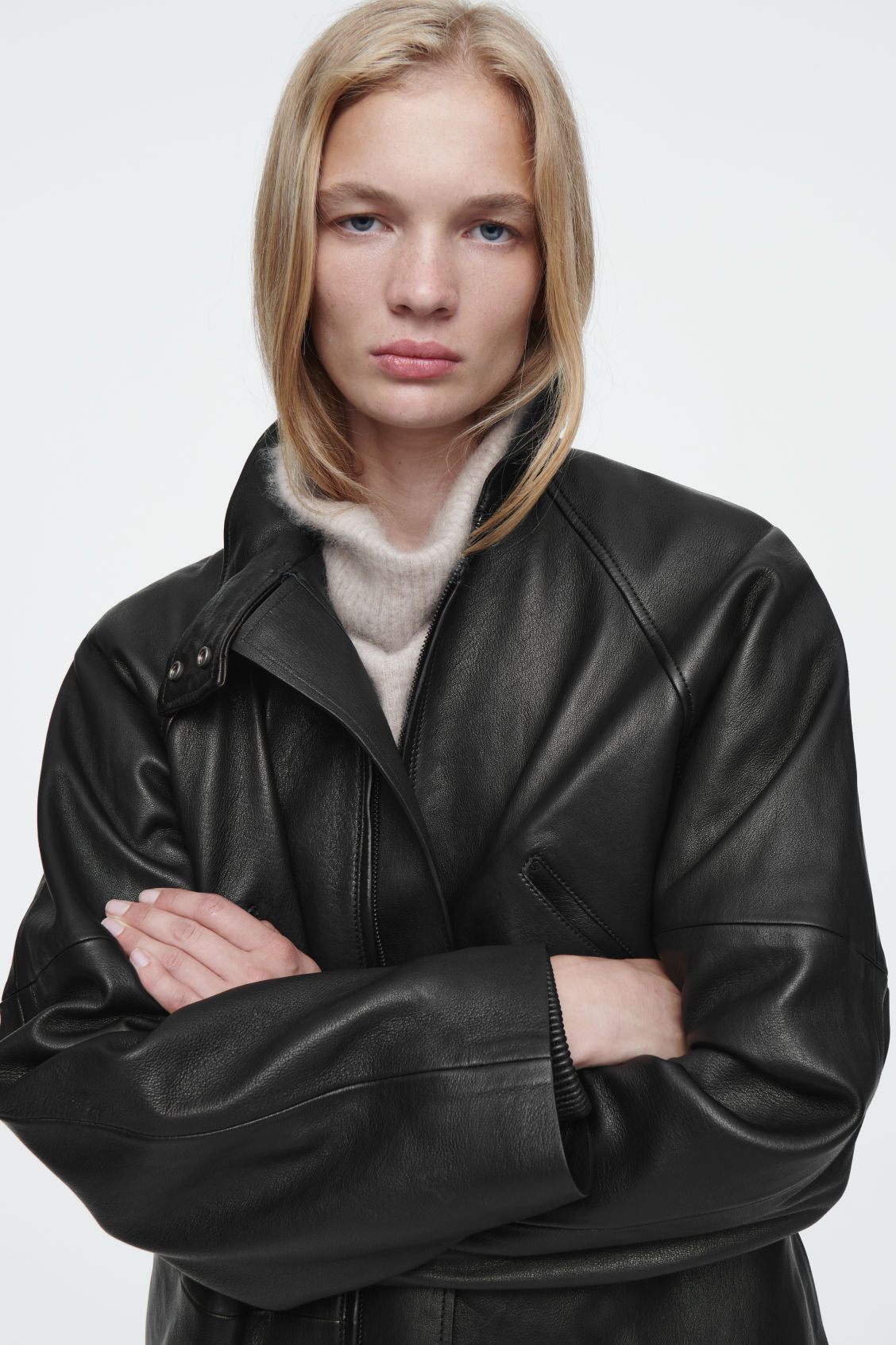 The leather jacket