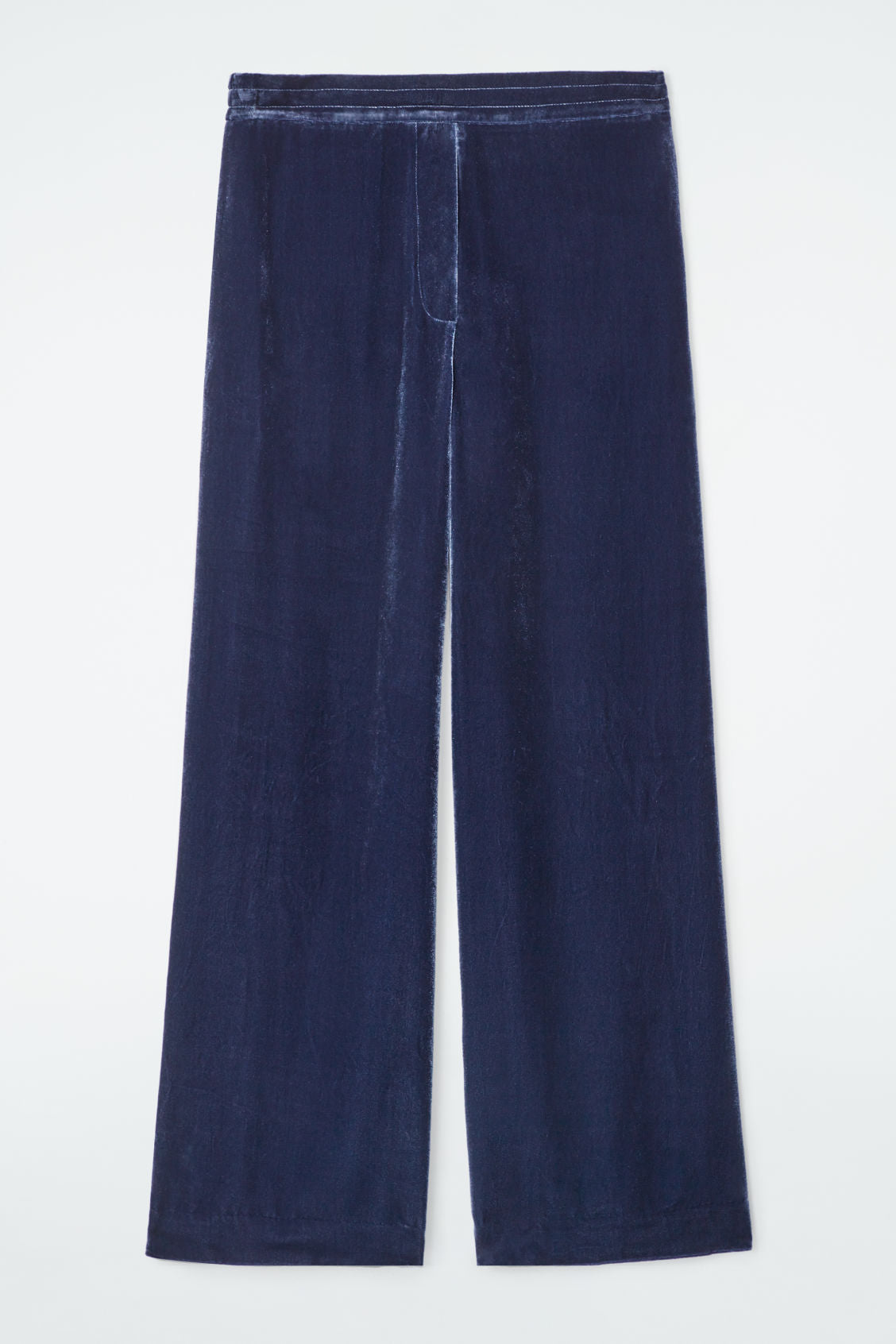 Silk-blend velvet trousers
