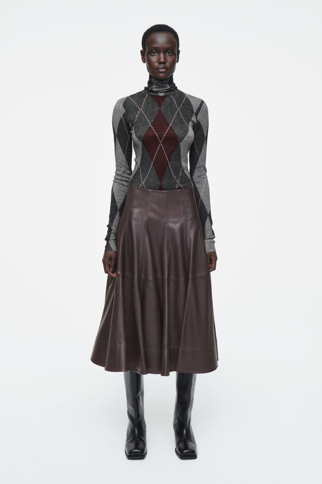 Merino wool turtleneck top
