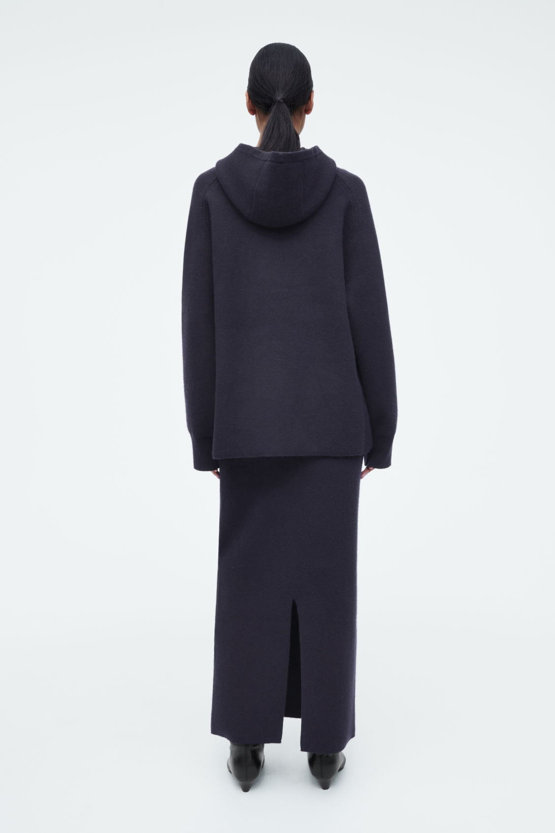 Oversized Double-Faced Wool Hoodie