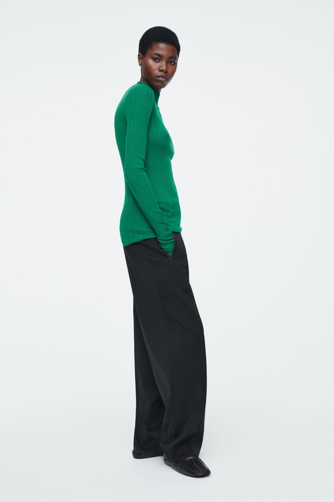 The ribbed merino wool top