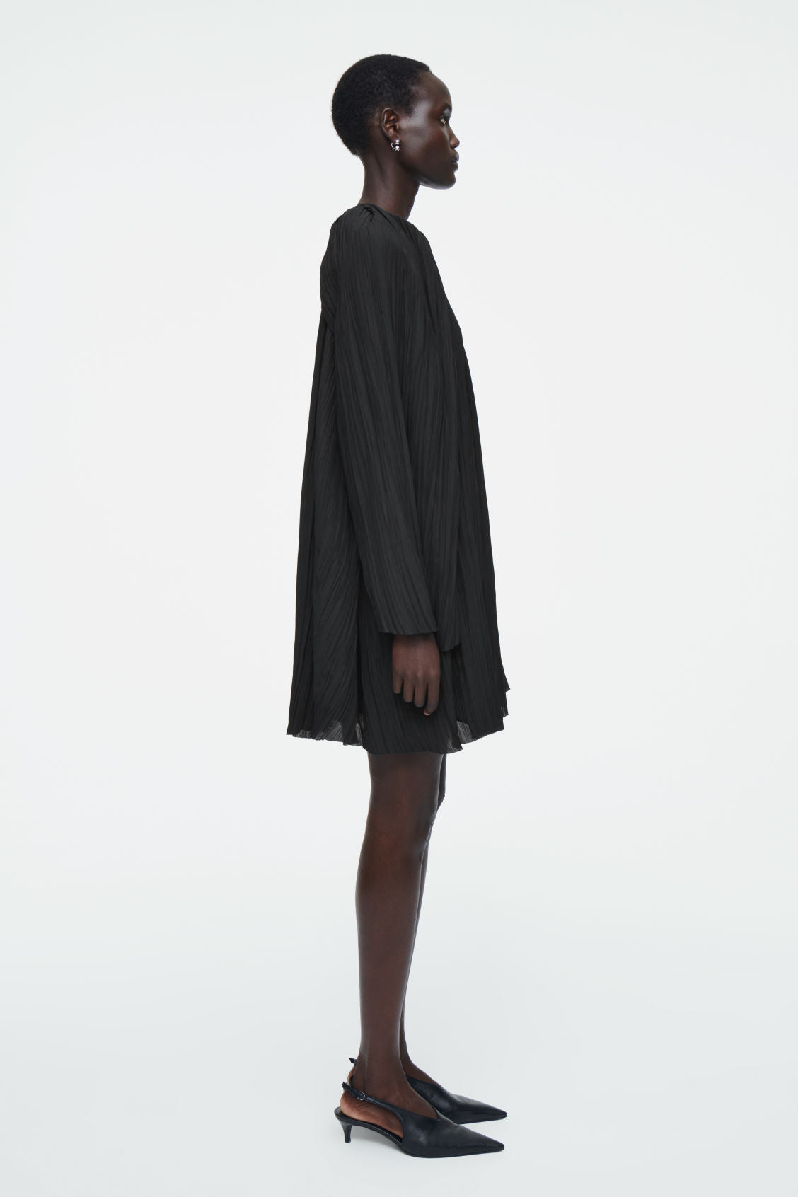 Plissé Mini Dress
