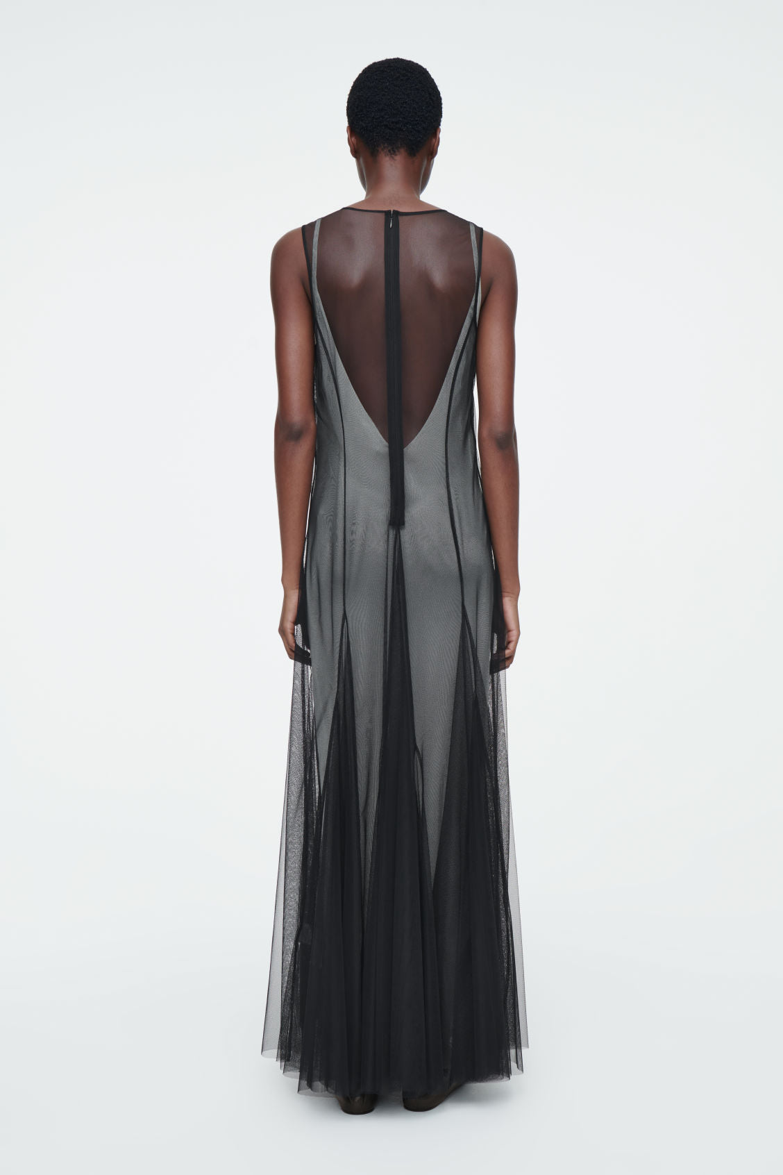 The tulle maxi dress