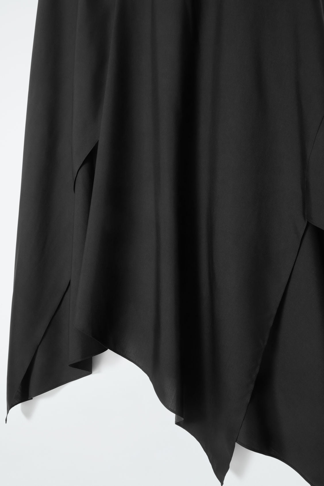 The draped silk skirt