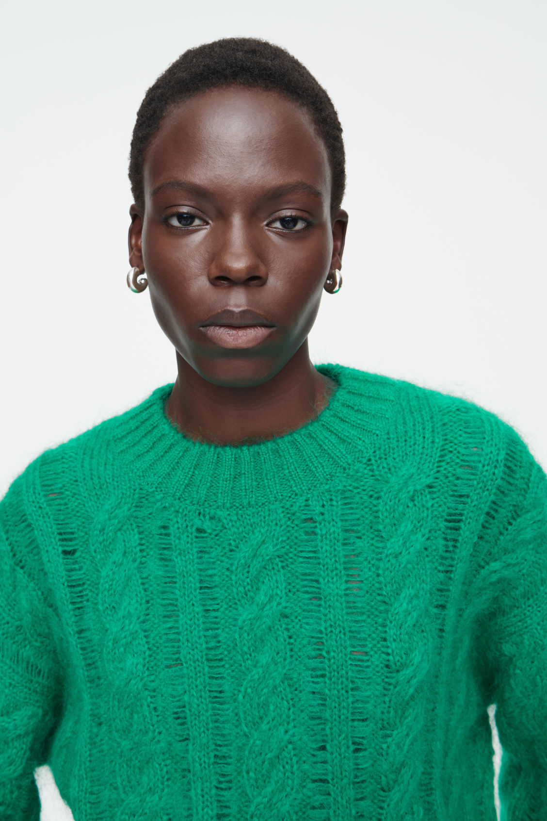 Cable-Knit Mohair Jumper