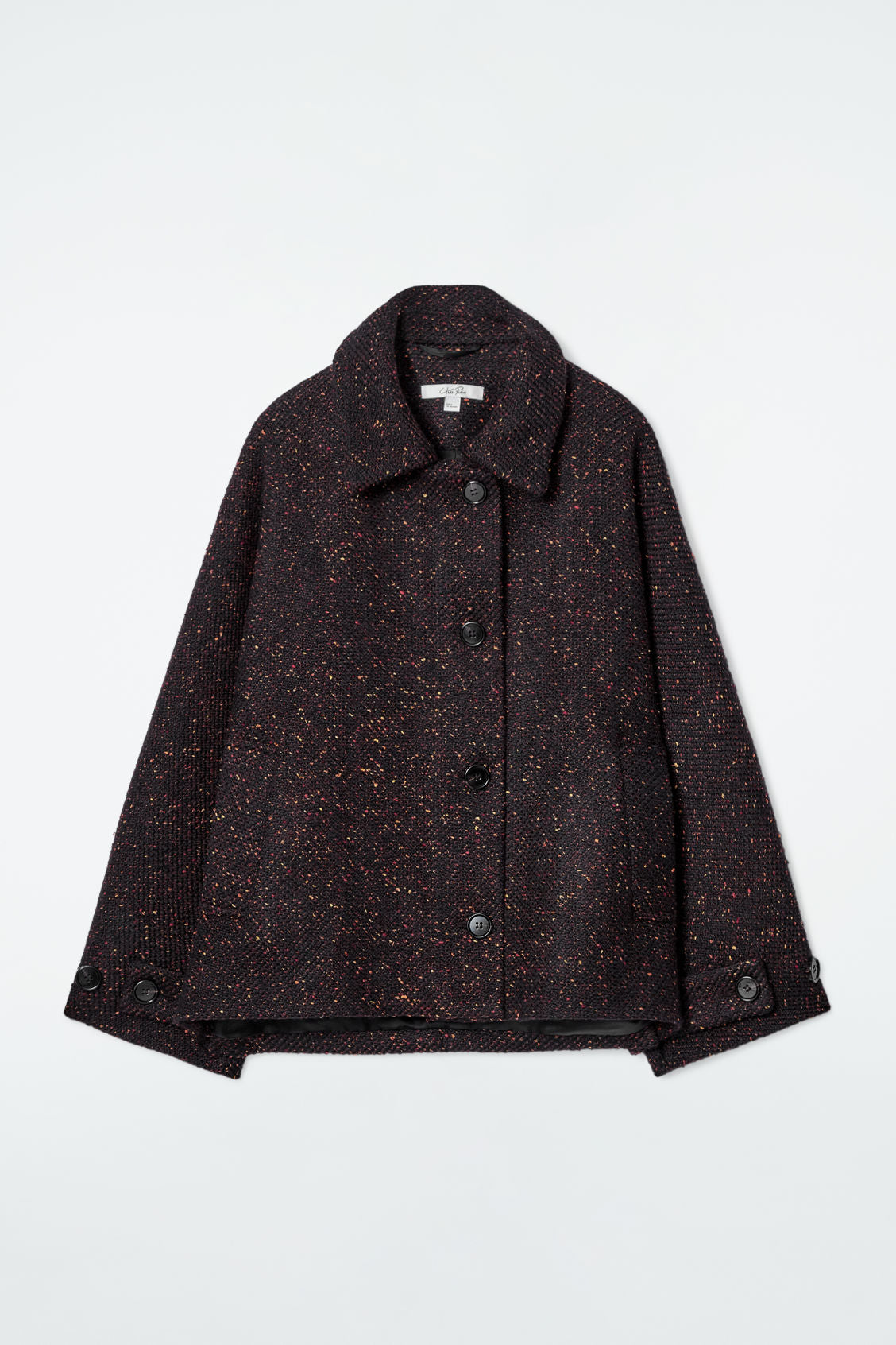 Flecked wool-blend jacket