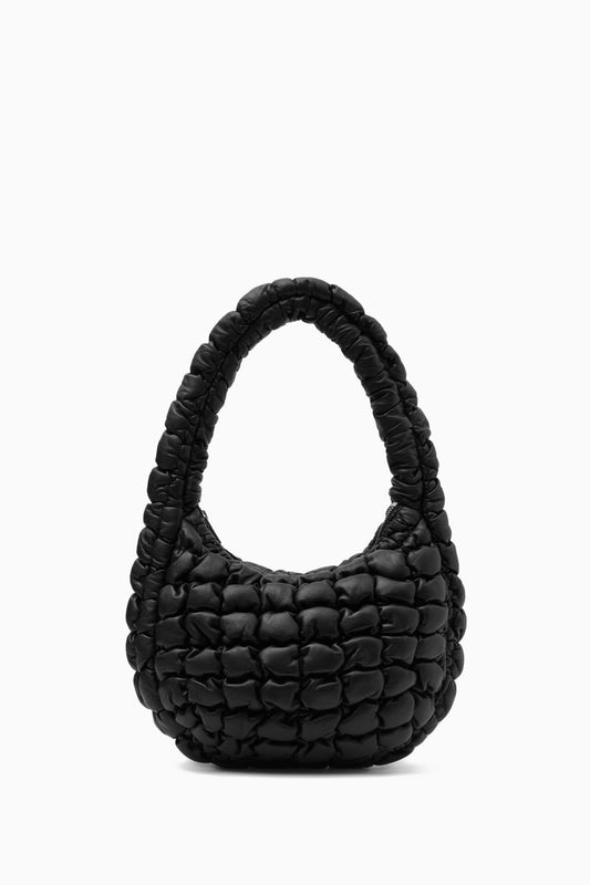 Quilted mini leather bag