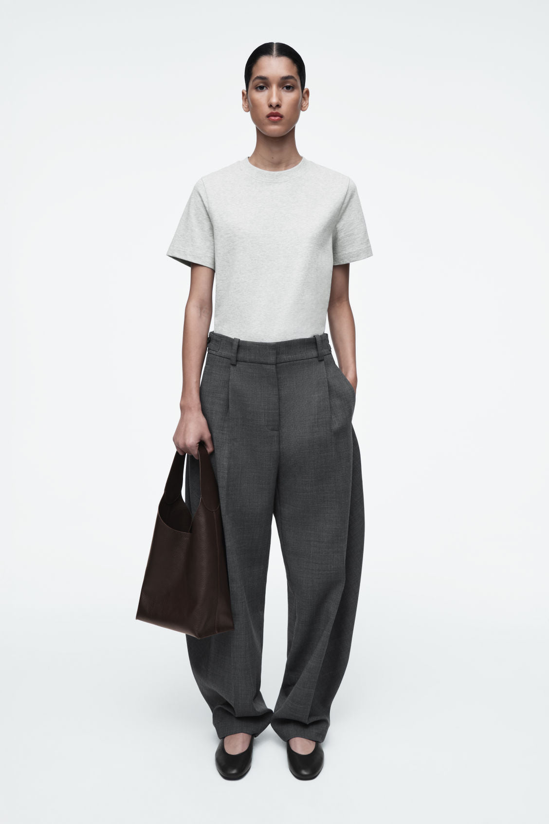 Serif Mini Leather Tote