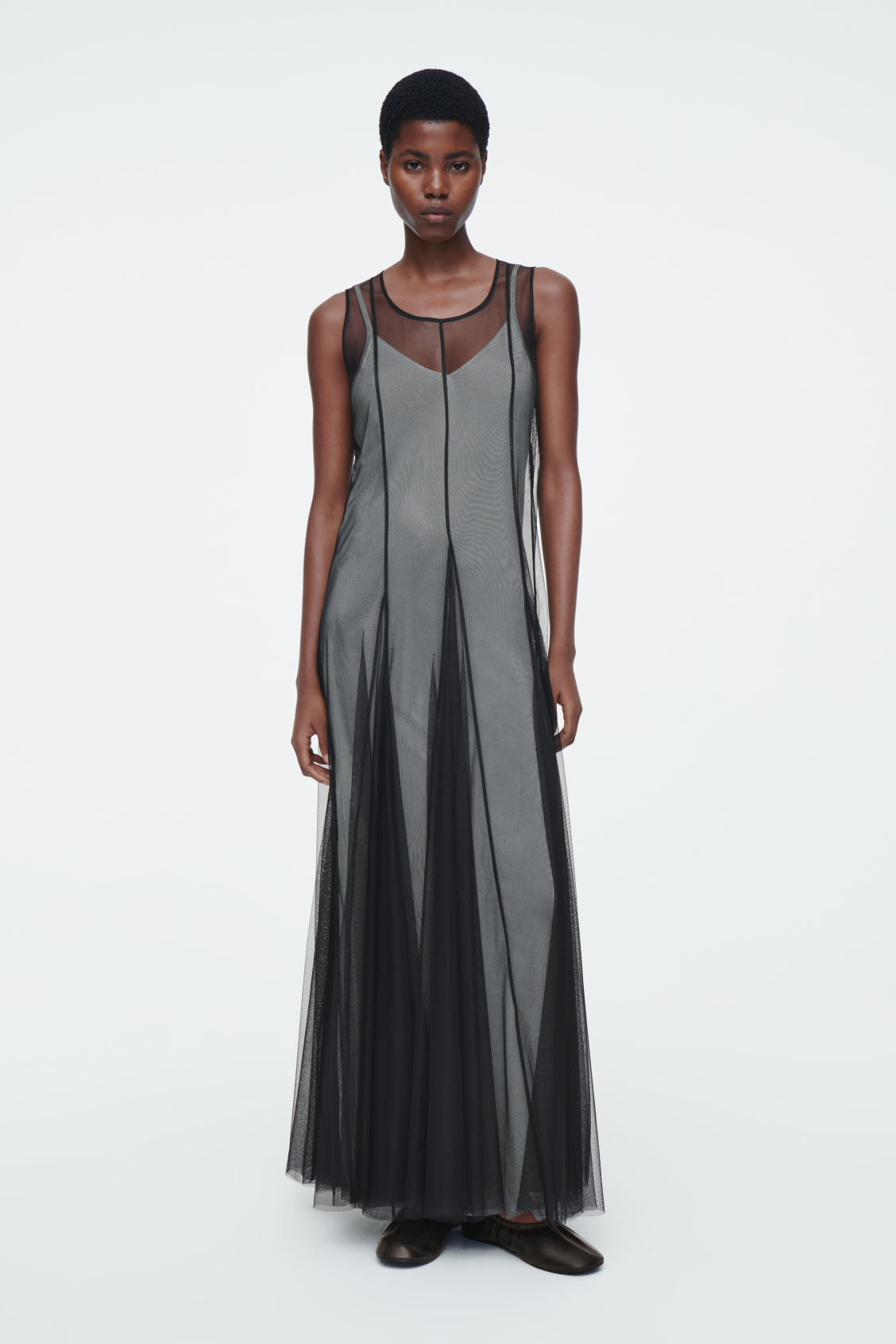 The tulle maxi dress