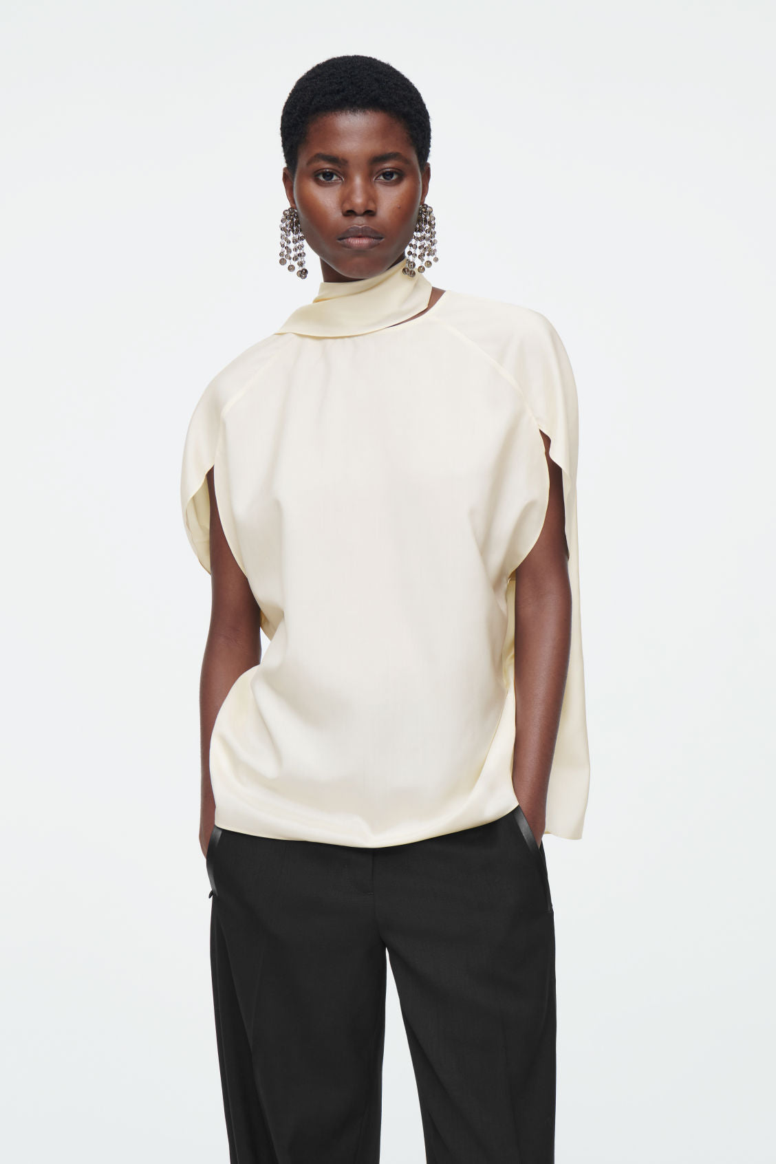 The silk scarf blouse