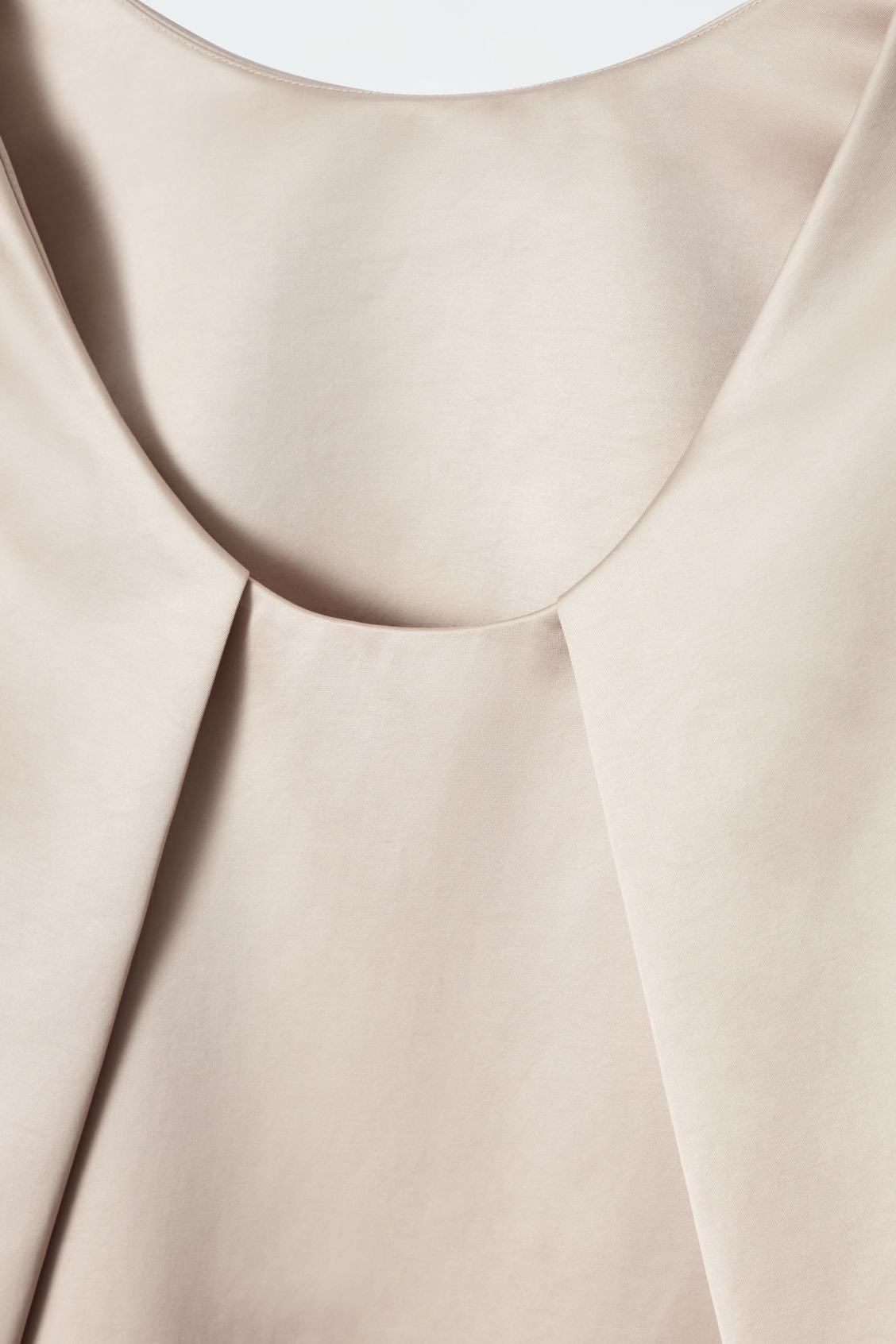 Satin Racer-Neck Mini Dress