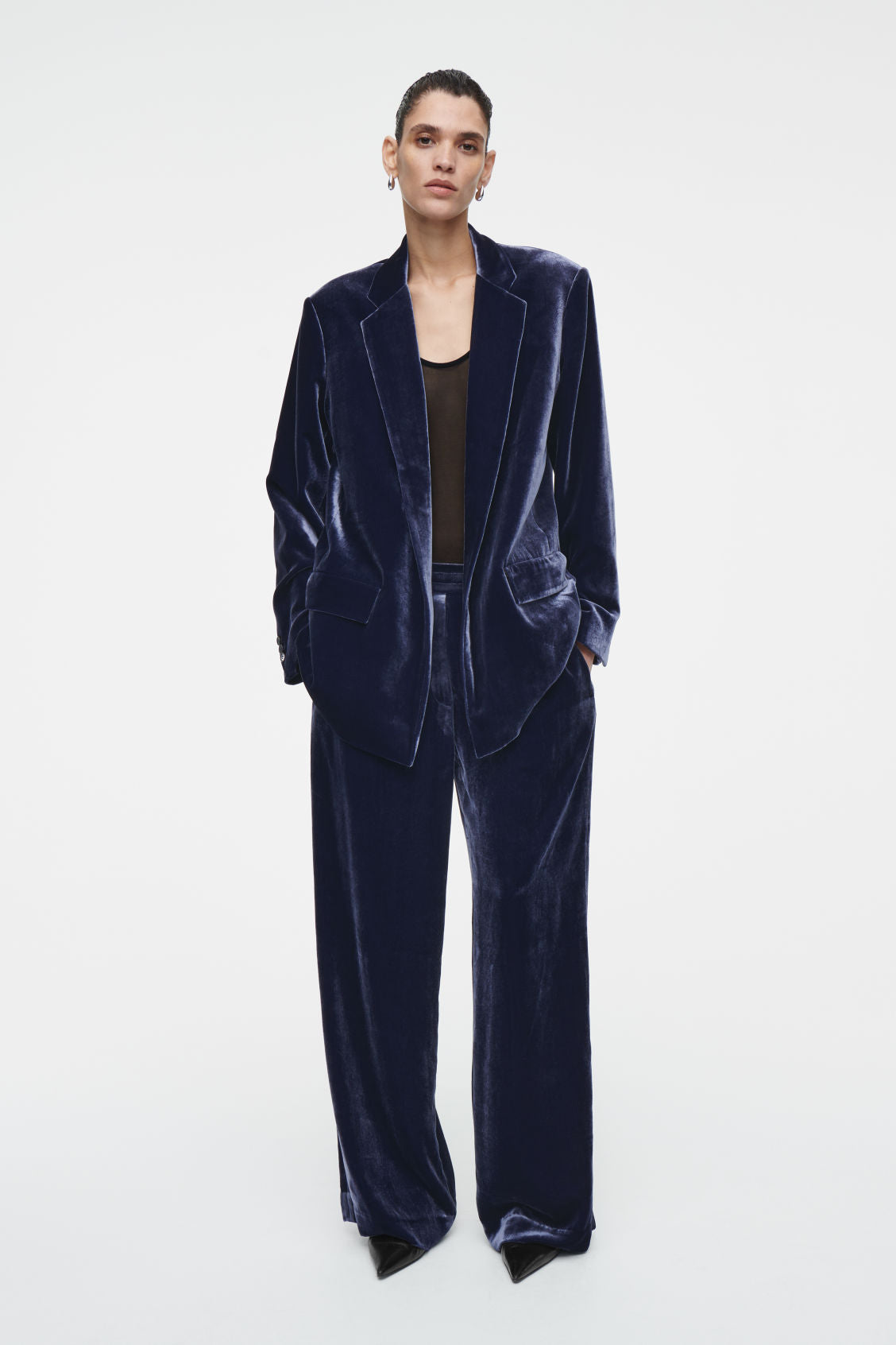 Silk-Blend Velvet Blazer