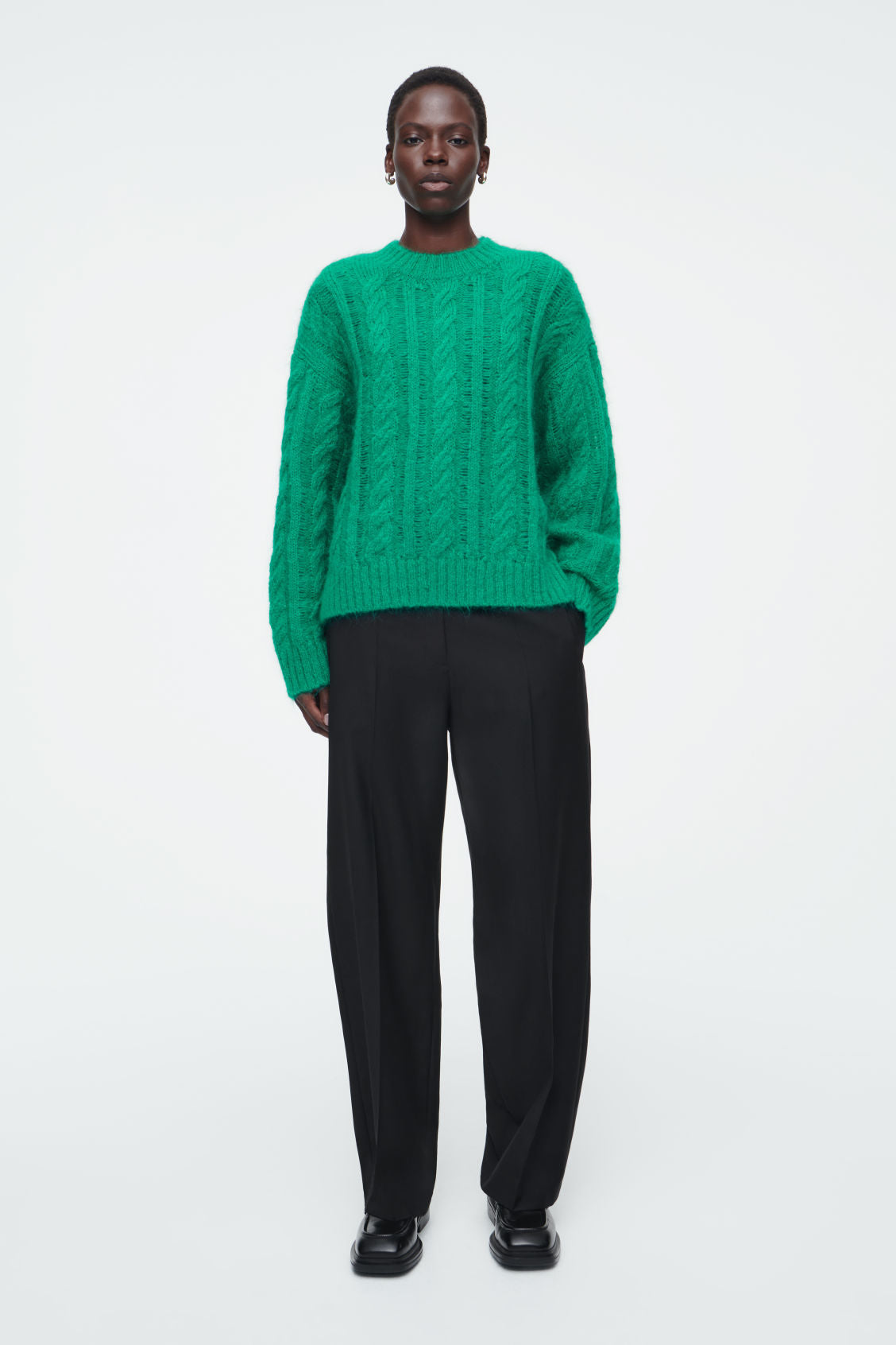 Cable-Knit Mohair Jumper