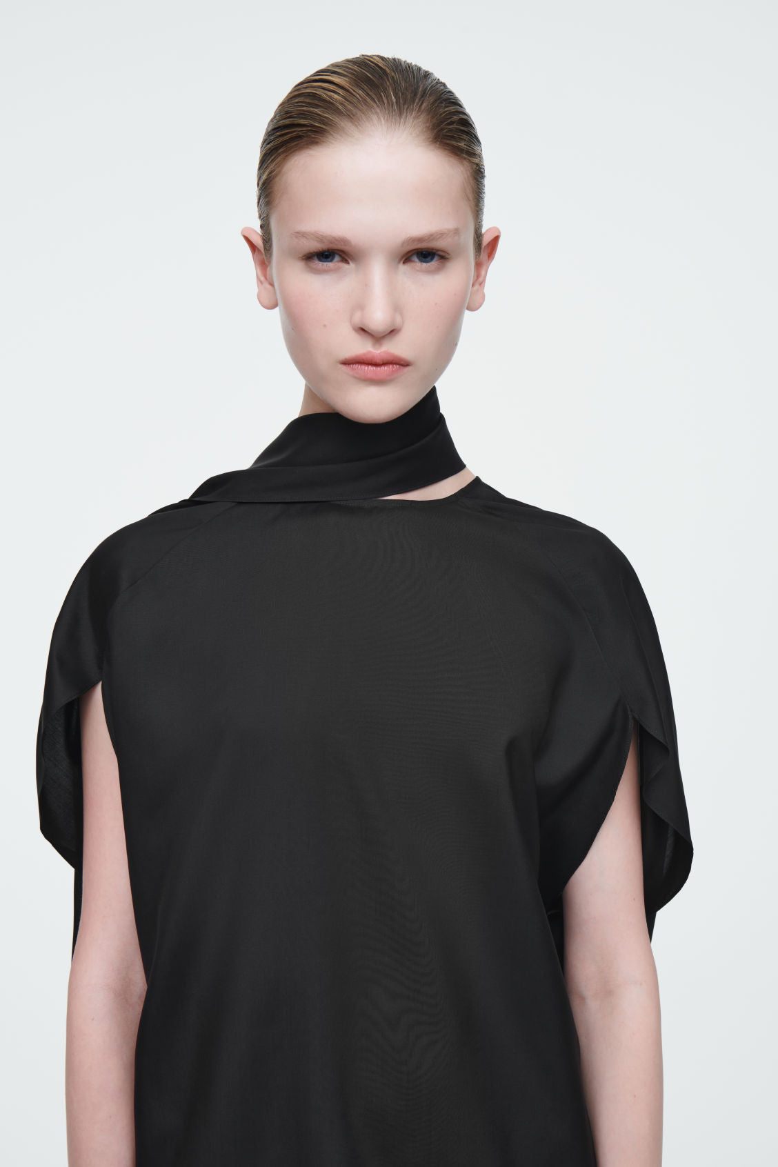The silk scarf blouse