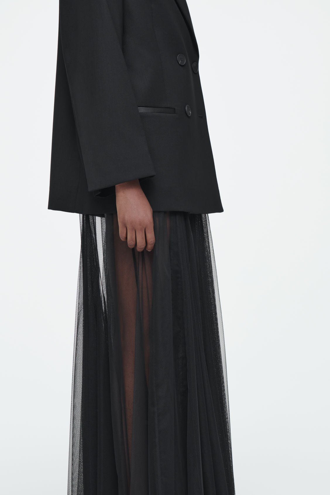 The tulle maxi dress