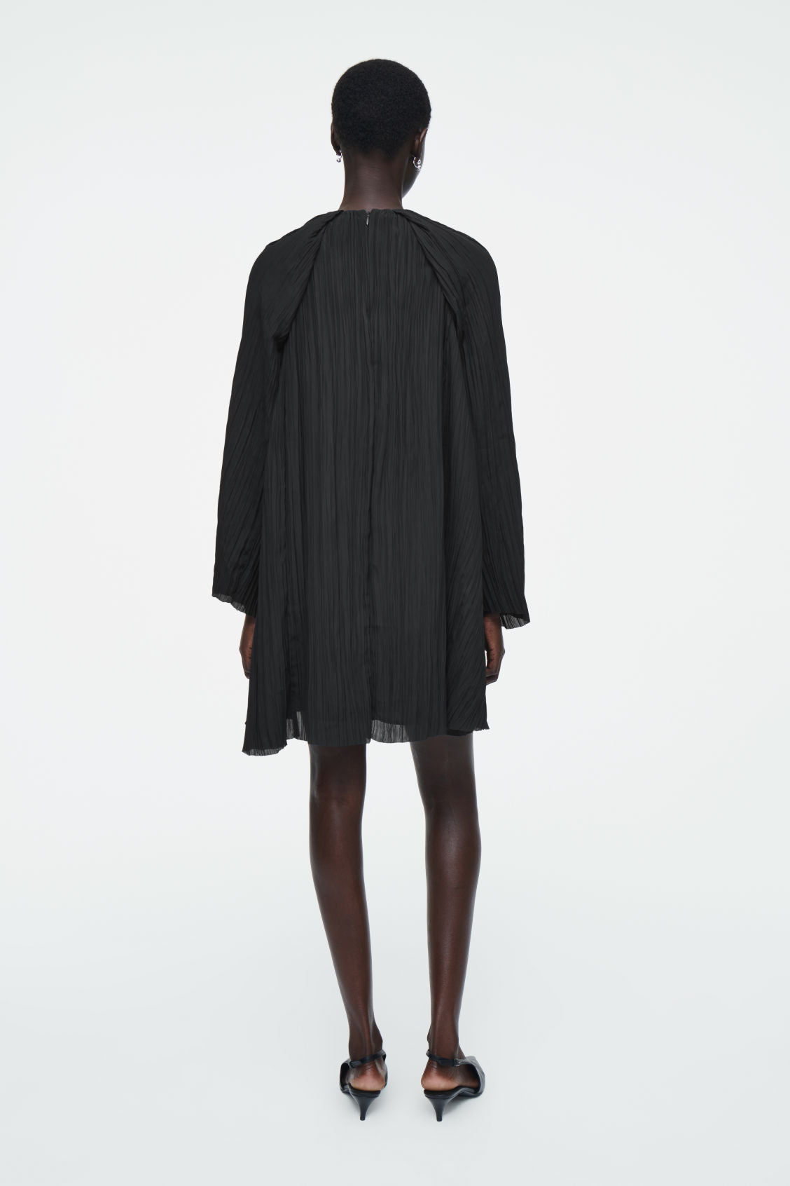Plissé Mini Dress