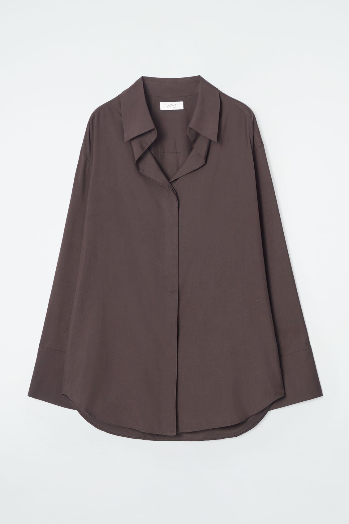 The draped silk shirt